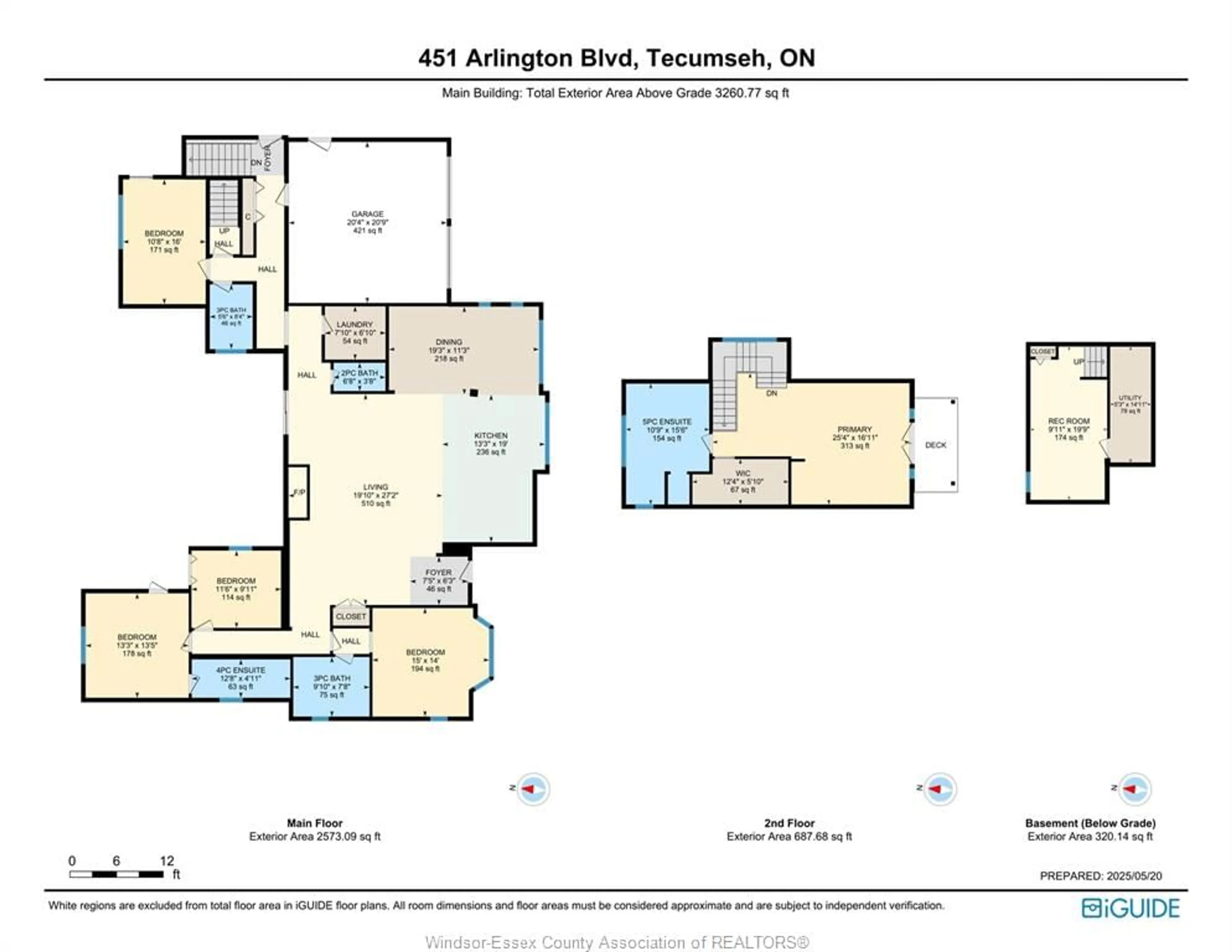 Floor plan for 451 ARLINGTON Blvd, Tecumseh Ontario N8N 2K1