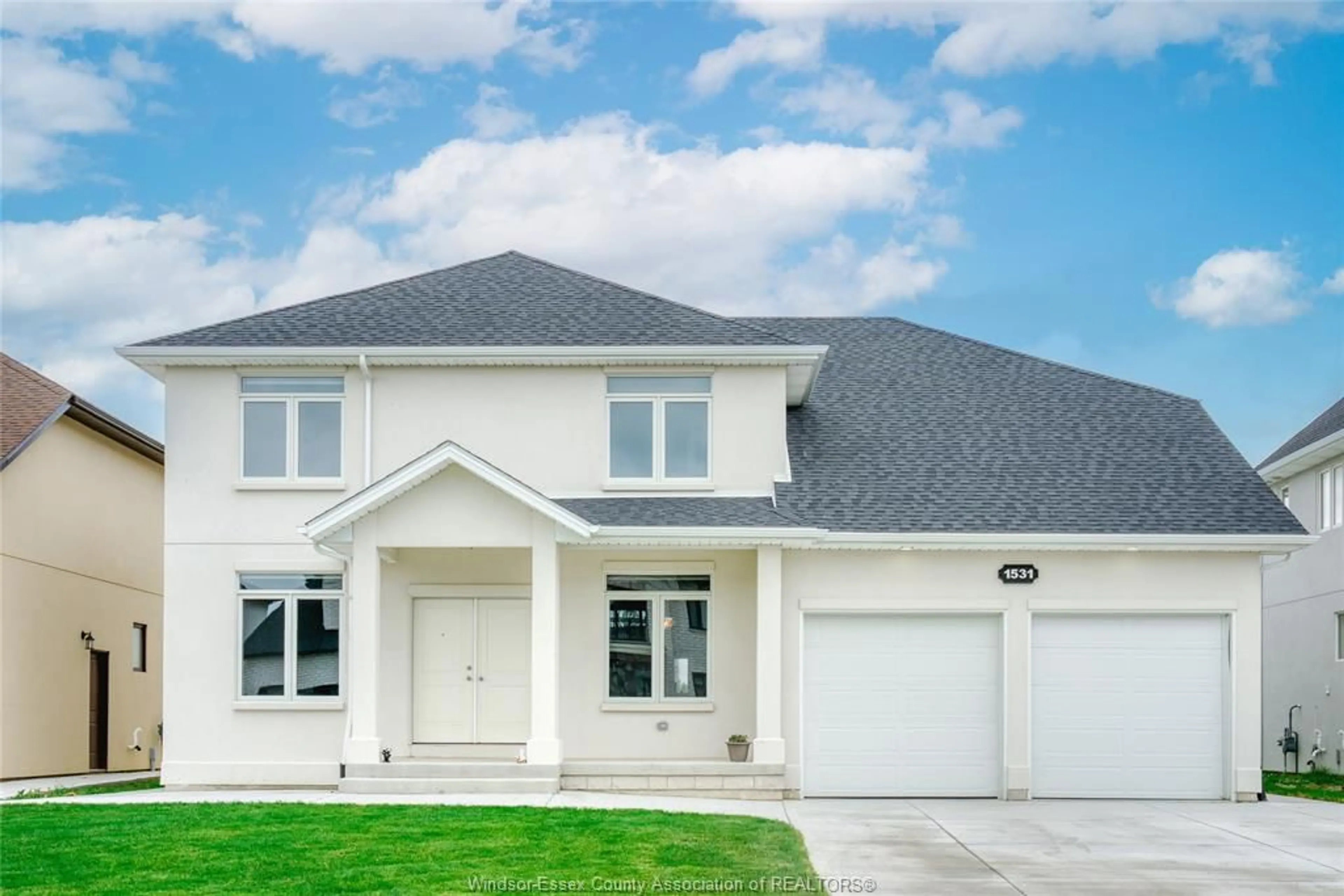 Home with vinyl exterior material, street for 1531 VIRTUE Lane, Windsor Ontario N8S 0A9