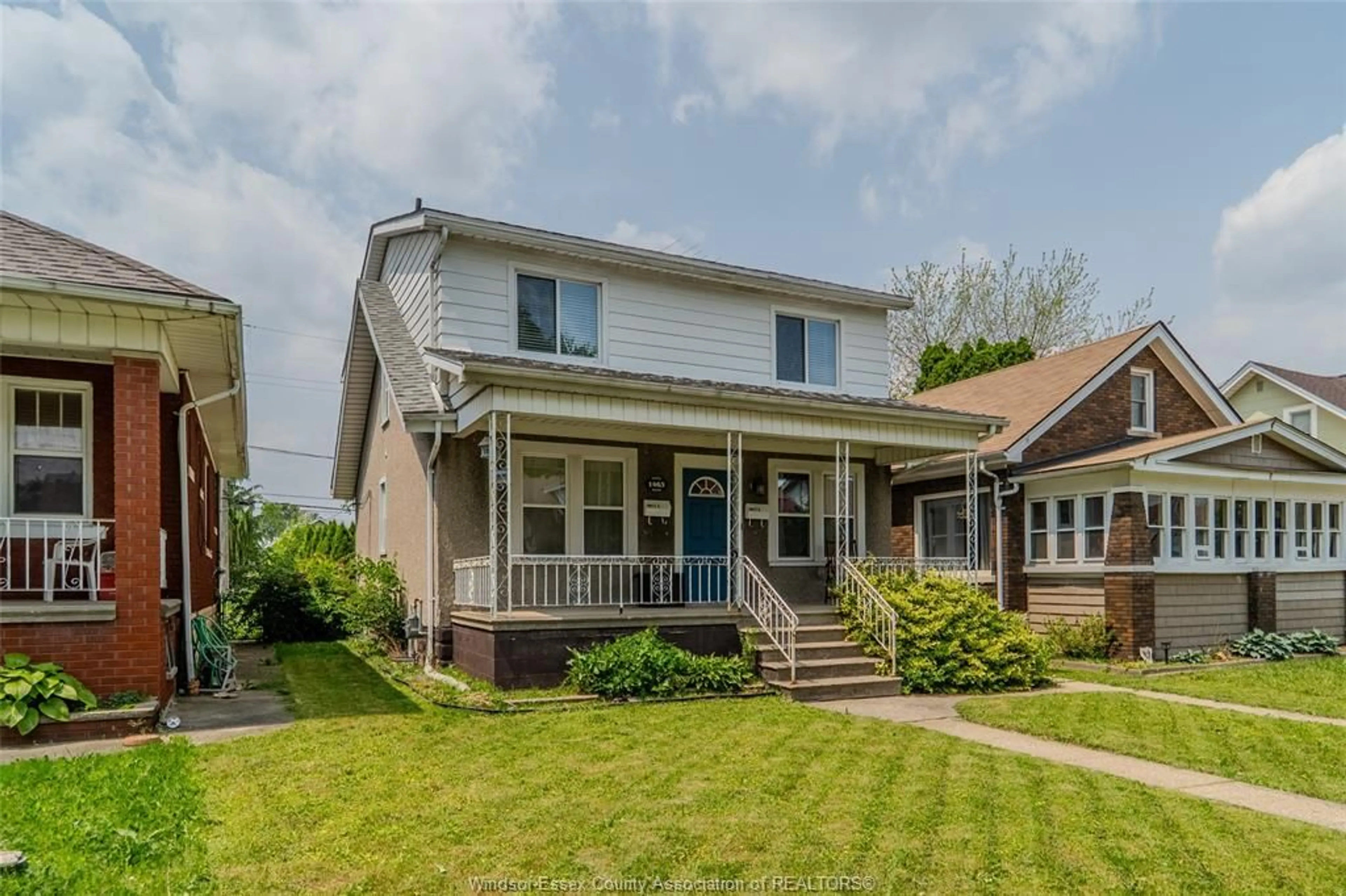 Home with vinyl exterior material, street for 1463 Pierre, Windsor Ontario N8X 4P4