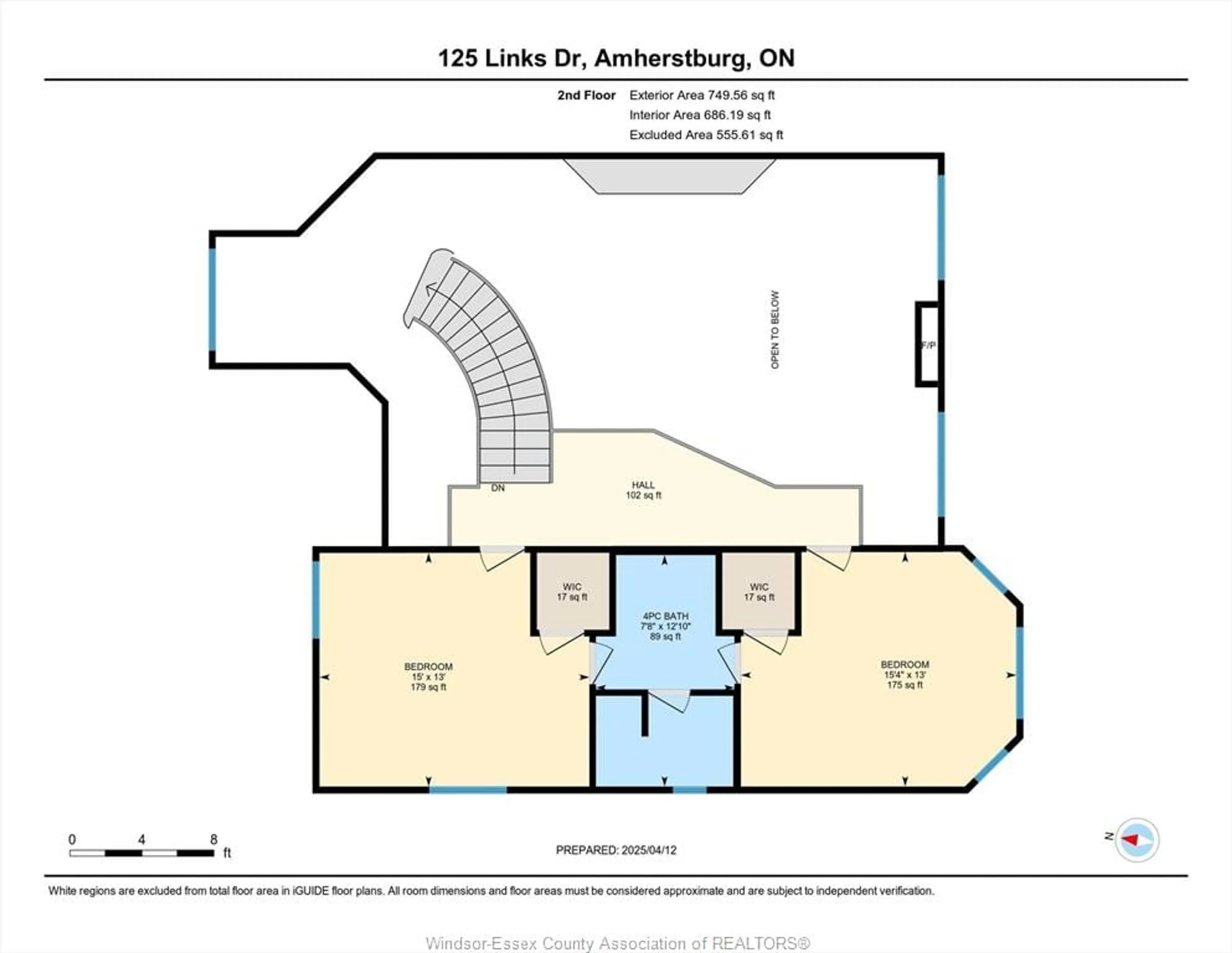 Floor plan for 125 LINKS Dr, Amherstburg Ontario N9V 3Z3