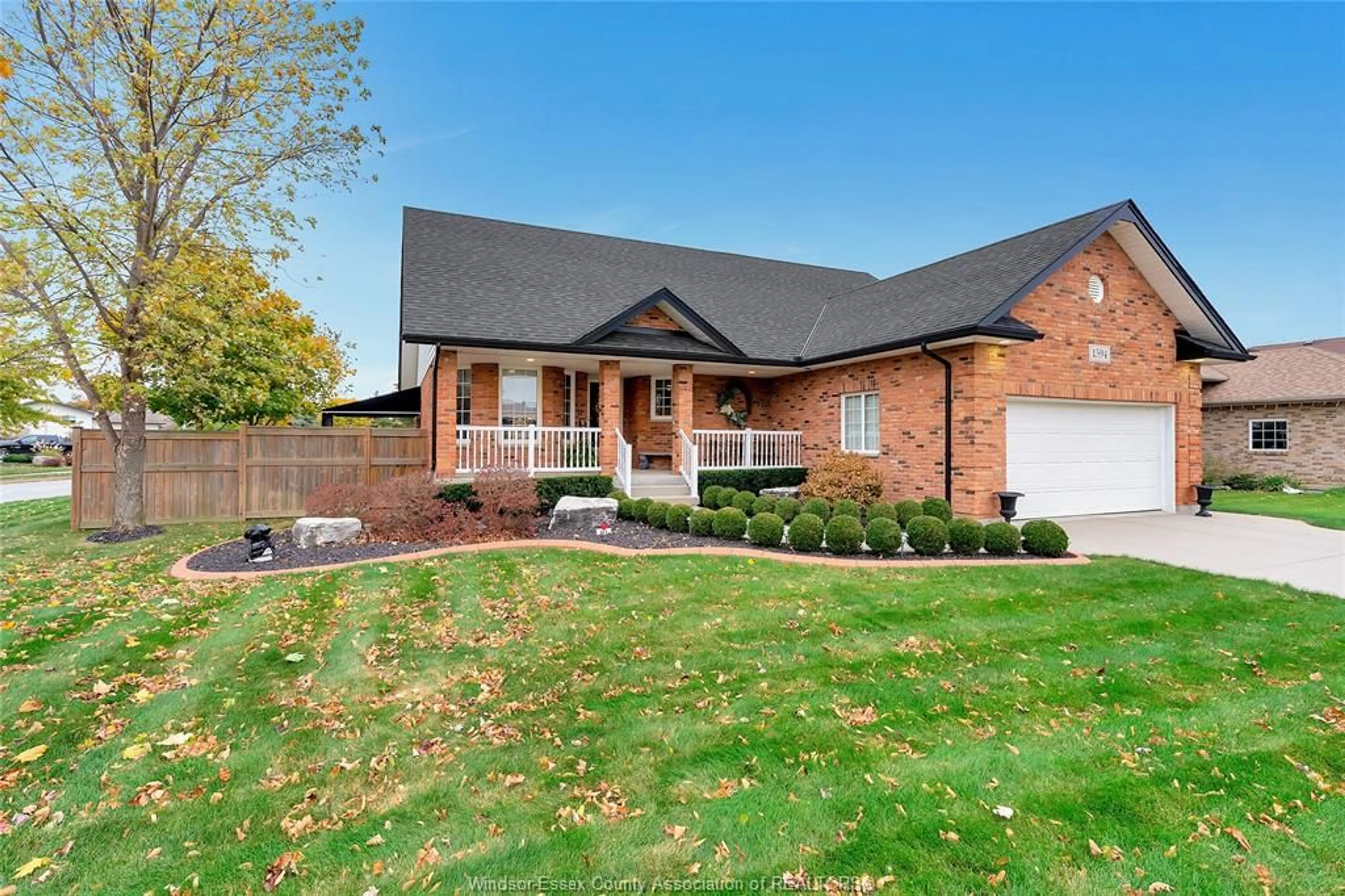 Home with brick exterior material, street for 1594 WHITEWOOD Dr, Lakeshore Ontario N0R 1A0