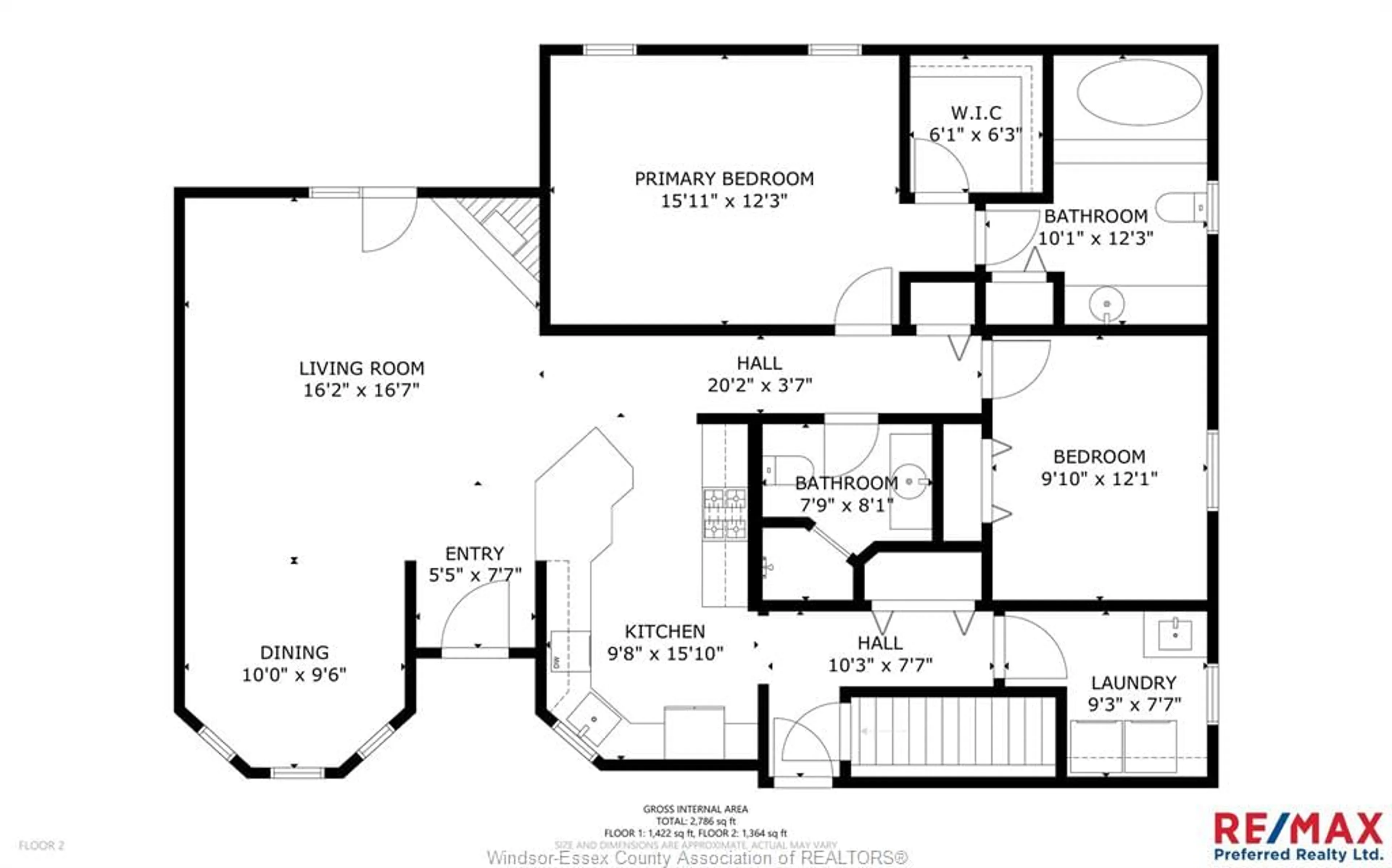 Floor plan for 1594 WHITEWOOD Dr, Lakeshore Ontario N0R 1A0