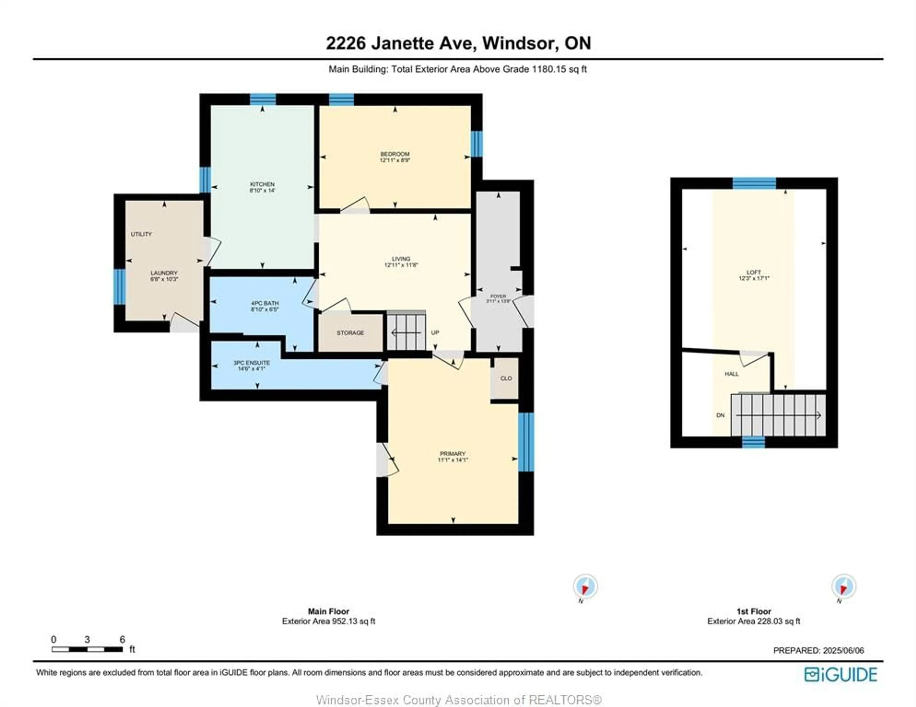 Floor plan for 2226 JANETTE Ave, Windsor Ontario N8X 1Z8