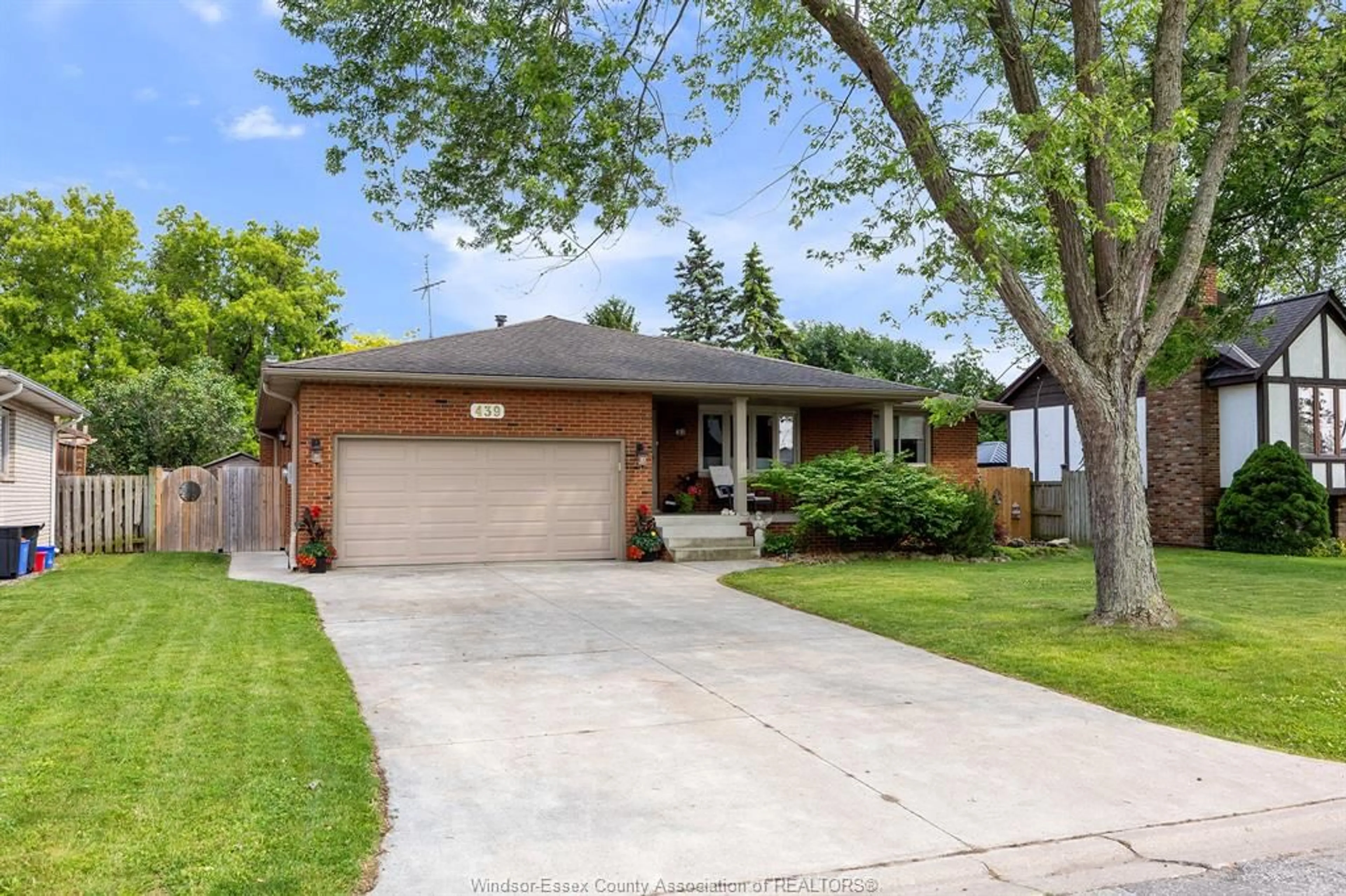 Home with brick exterior material, street for 439 BENETEAU Dr, Amherstburg Ontario N9V 3R3