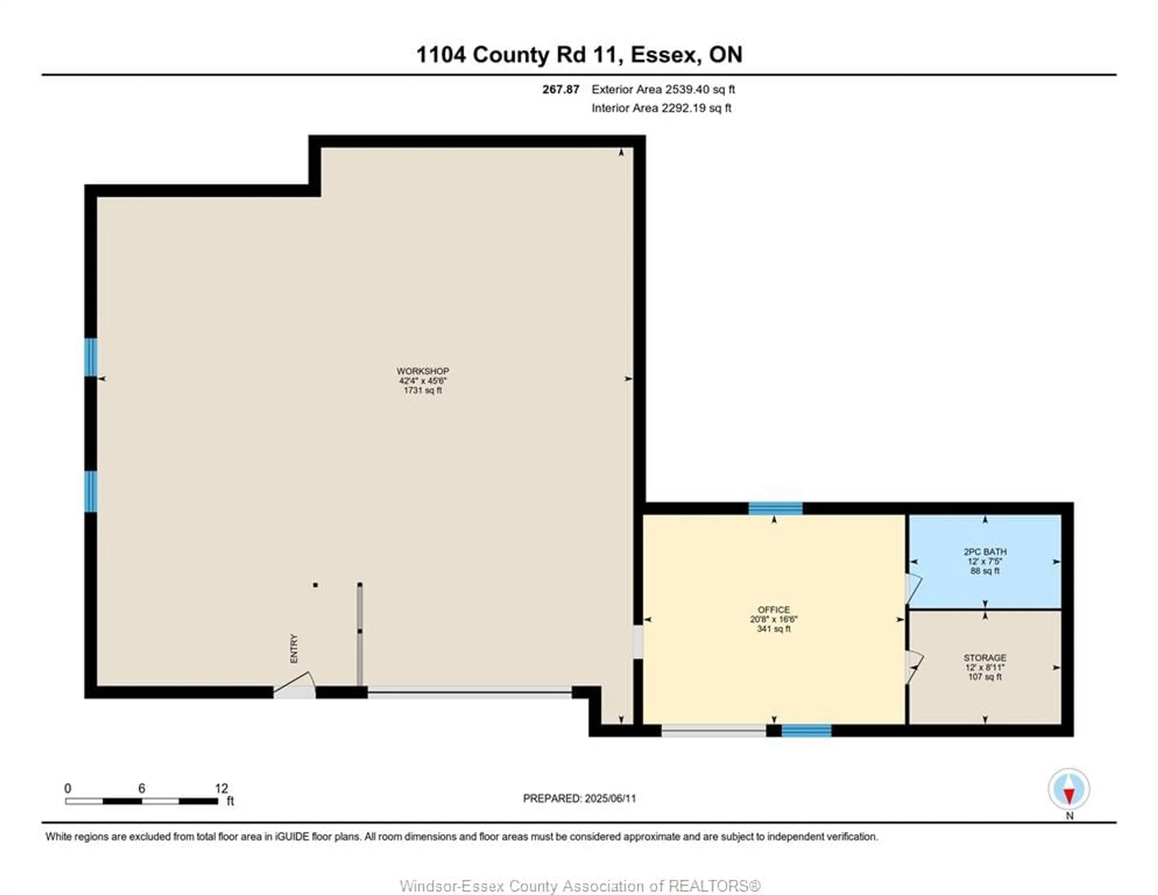 Floor plan for 1104 County Road 11, Essex Ontario N9V 2Y7