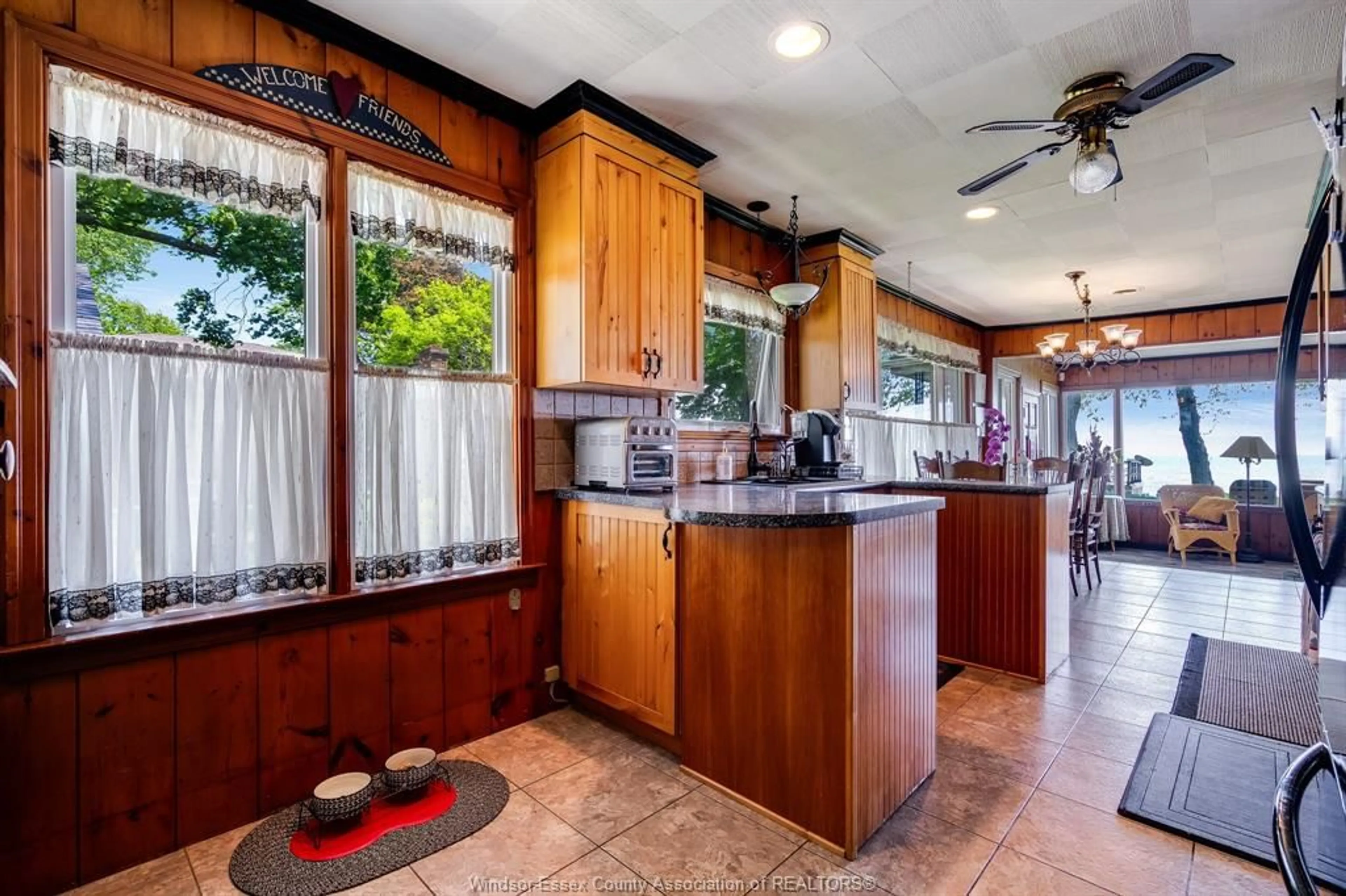 Open concept kitchen, ceramic/tile floor for 959-961 Waters Beach Dr, Colchester Ontario N0R 1G0