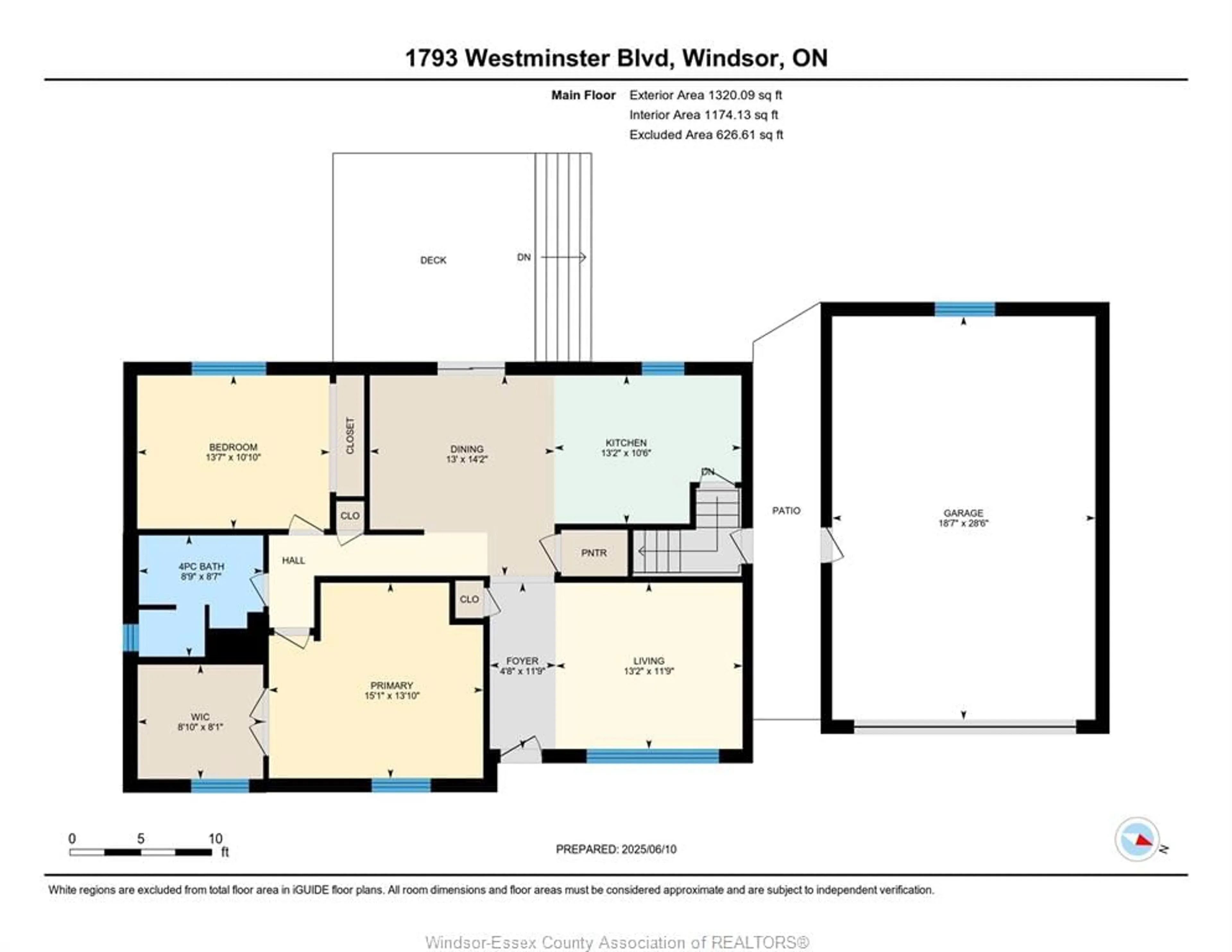 Floor plan for 1793 WESTMINSTER, Windsor Ontario N8T 1X3
