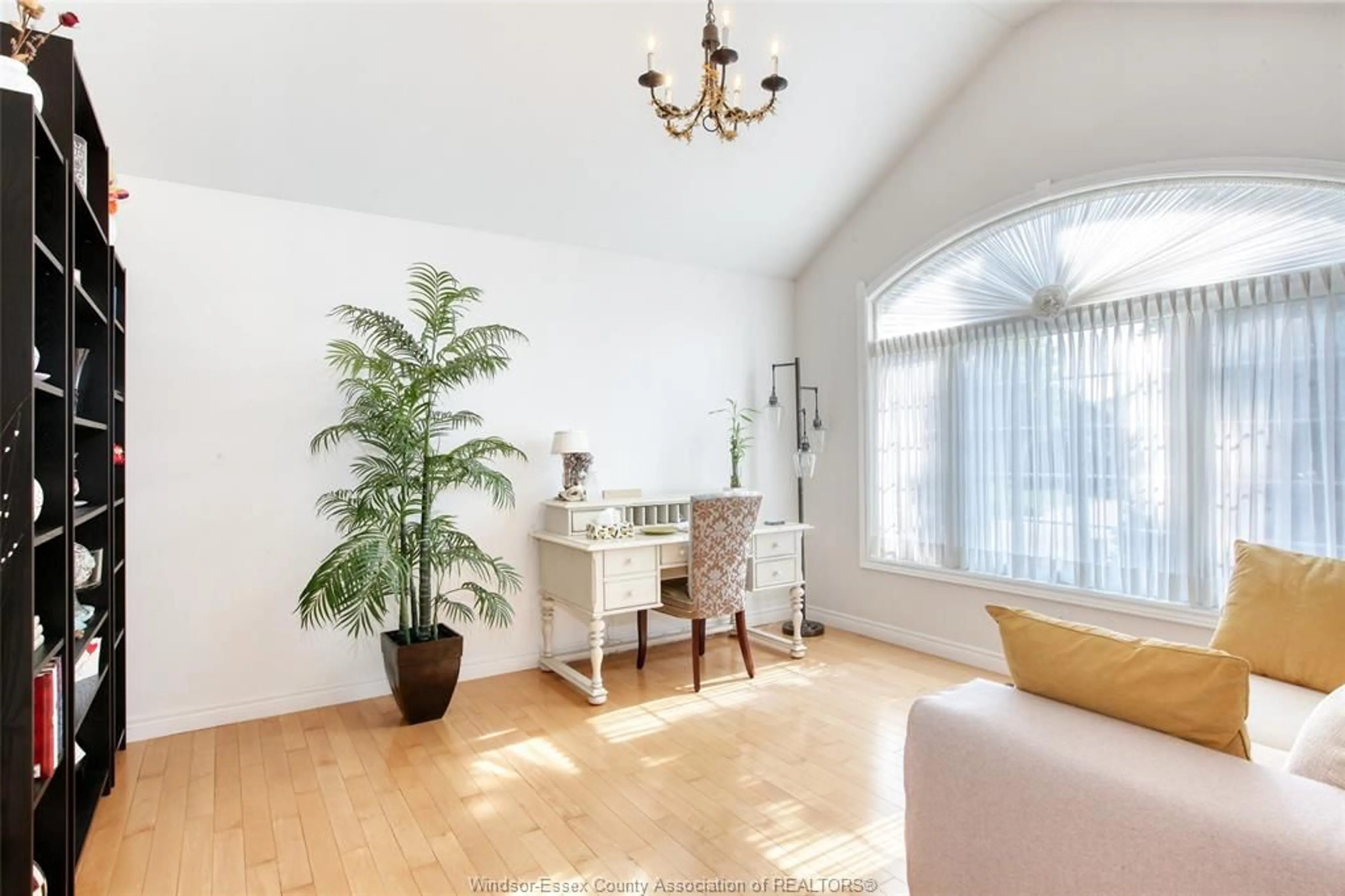 Living room with furniture, wood/laminate floor for 4289 BARTON, Windsor Ontario N9G 2Z1