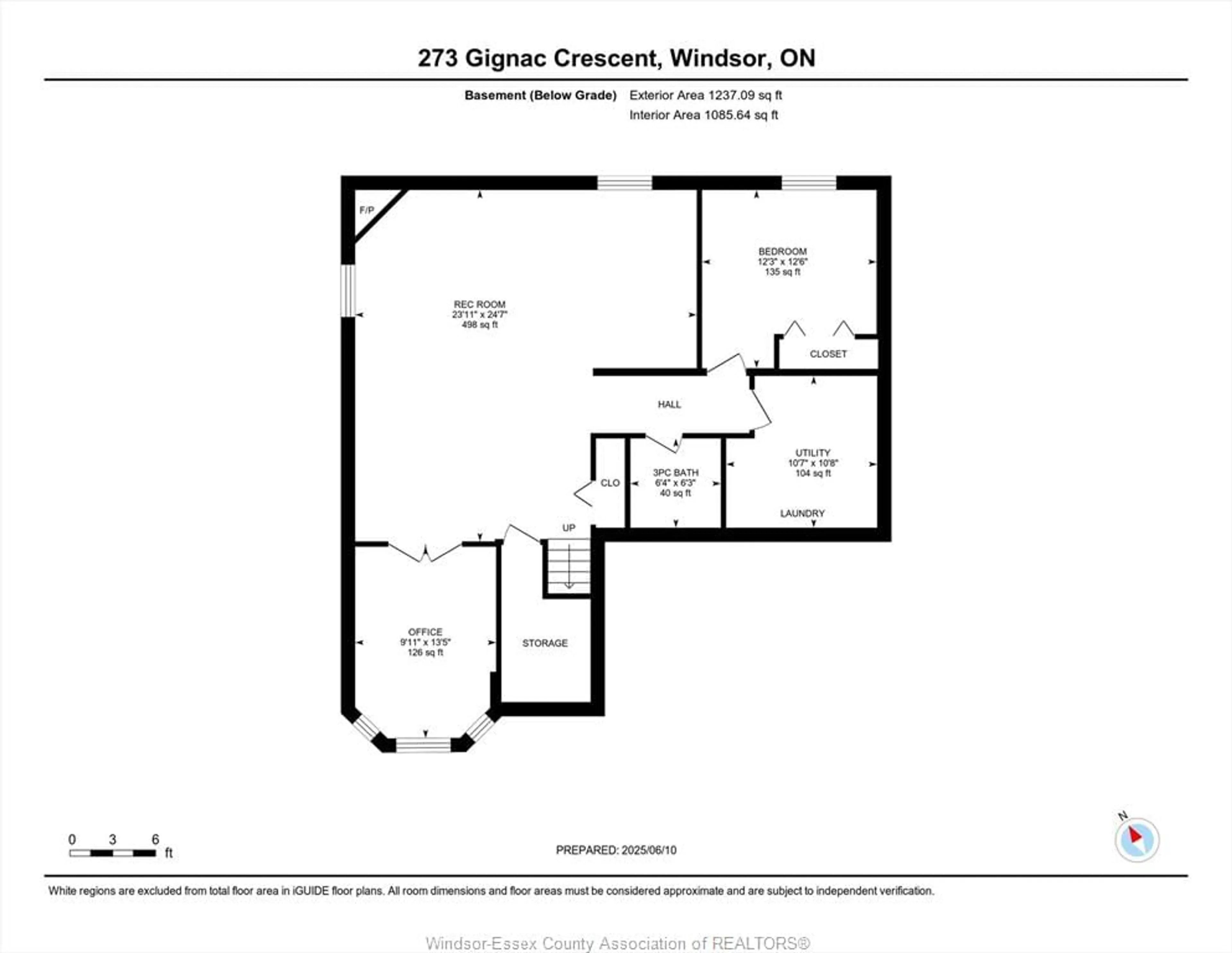 Floor plan for 273 GIGNAC Cres, LaSalle Ontario N9J 3S5
