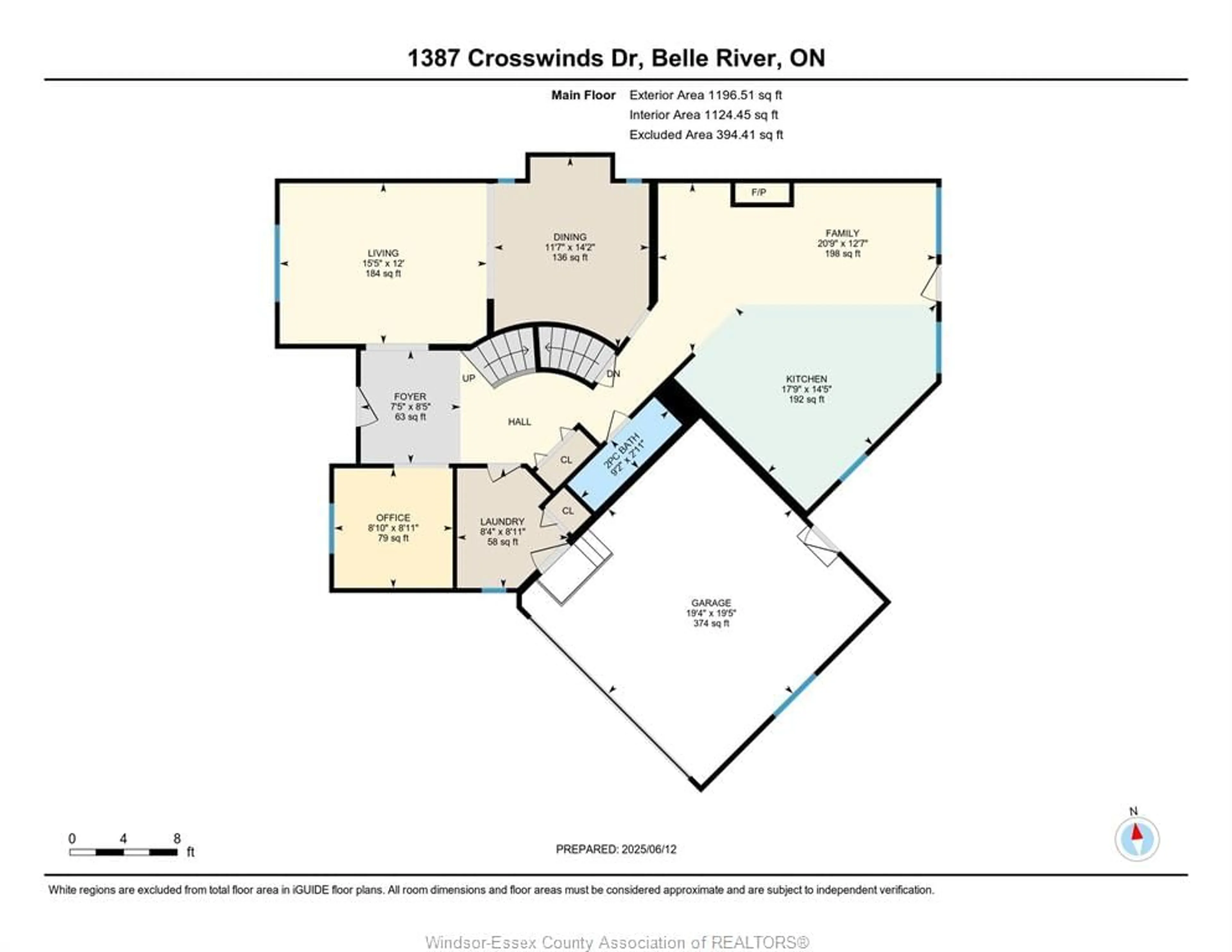 Floor plan for 1387 CROSSWINDS Dr, Lakeshore Ontario N0R 1A0