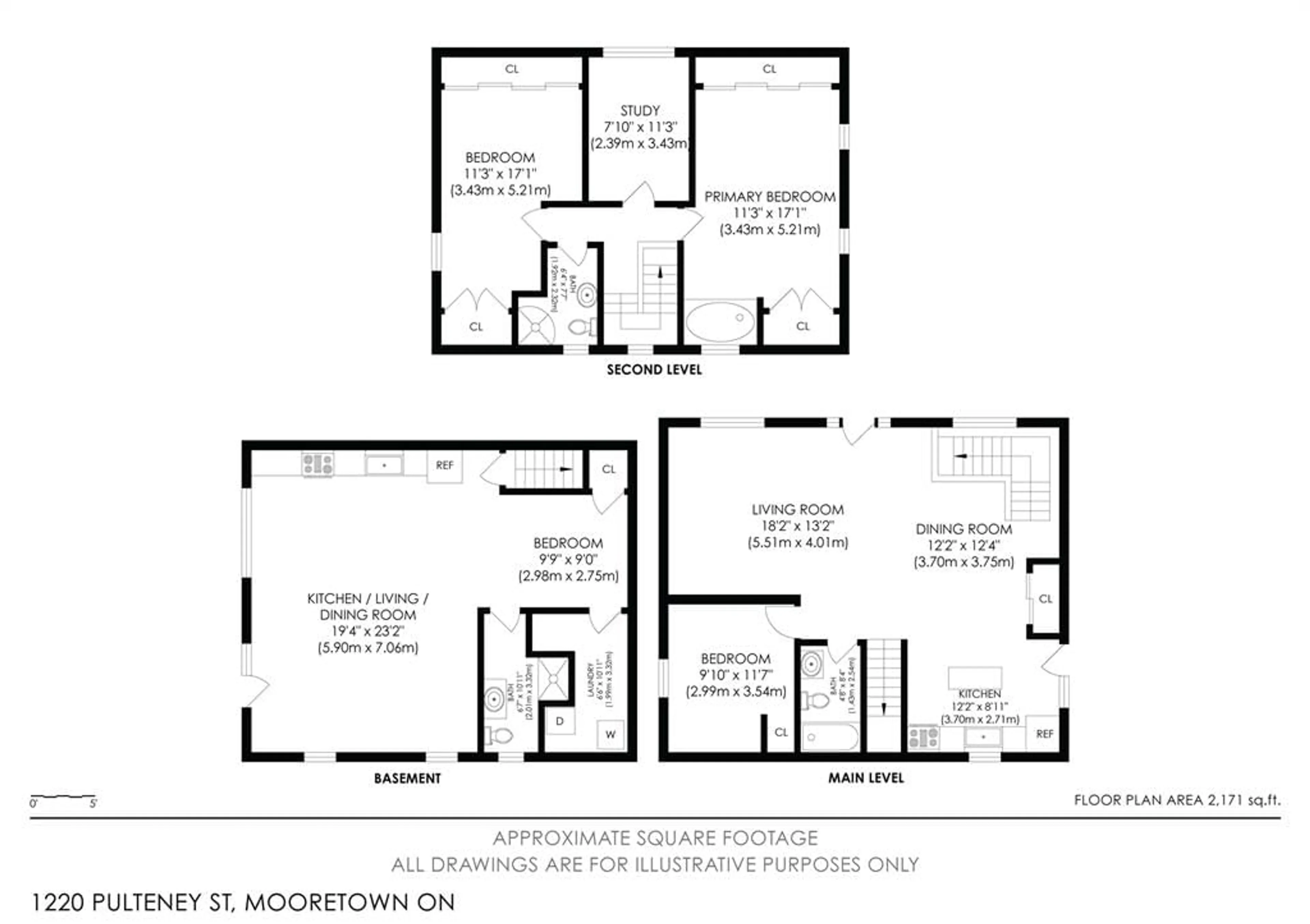 Floor plan for 1220 Pulteney St, Moore Township Ontario N0N 1M0