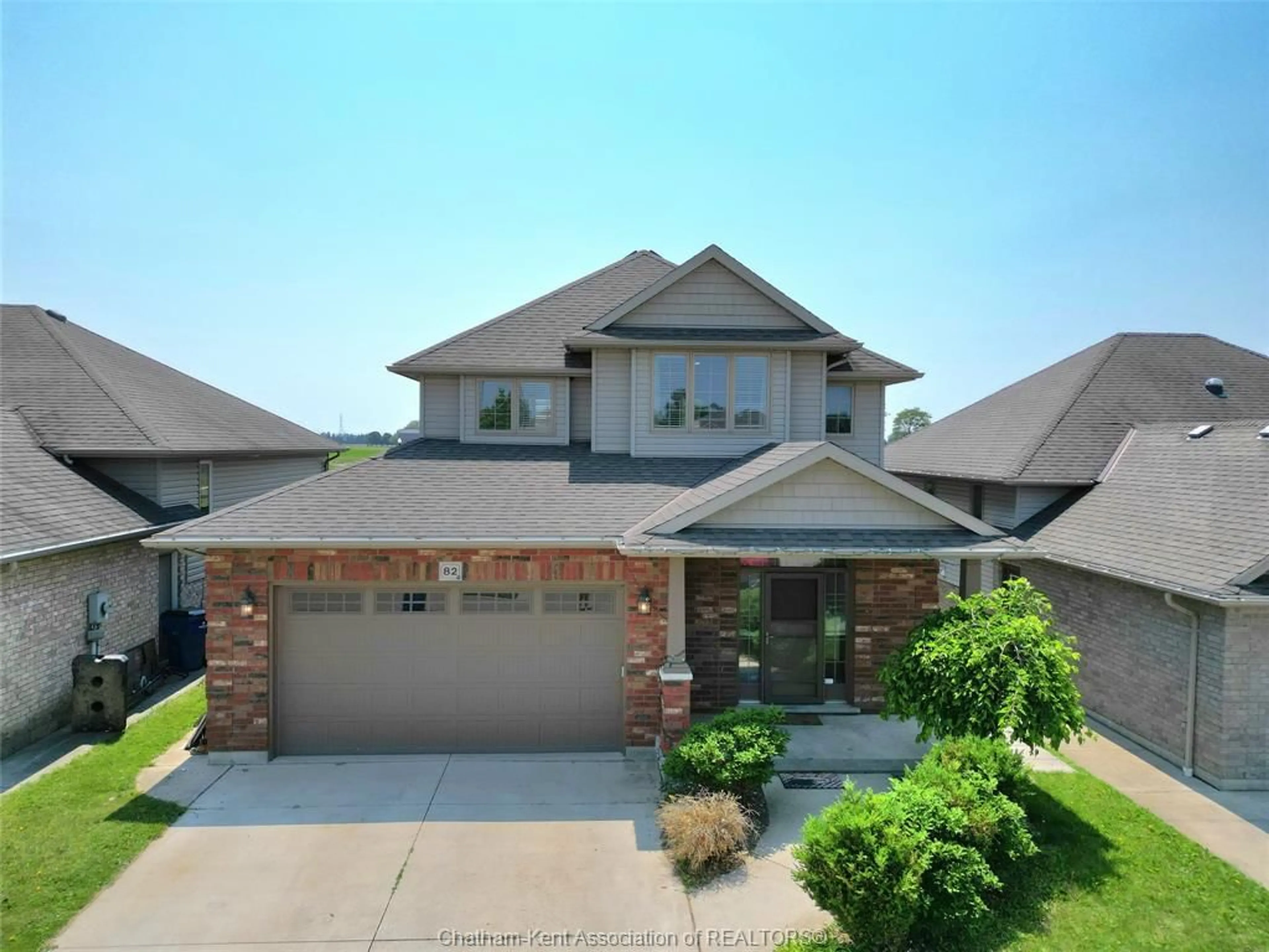 Home with brick exterior material, street for 82 Molengraaf Way, Chatham Ontario N7M 0A2