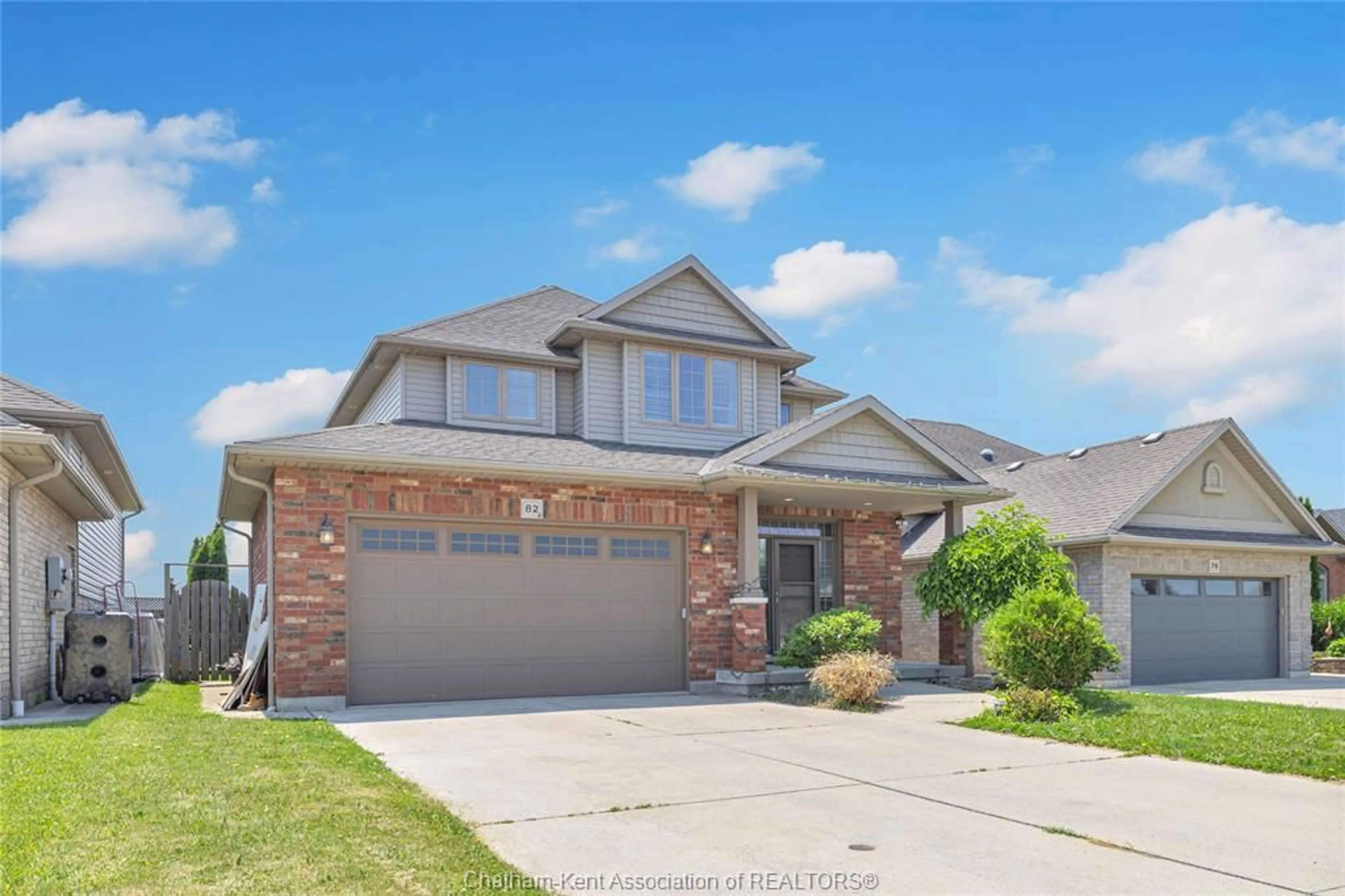 Home with brick exterior material, street for 82 Molengraaf Way, Chatham Ontario N7M 0A2