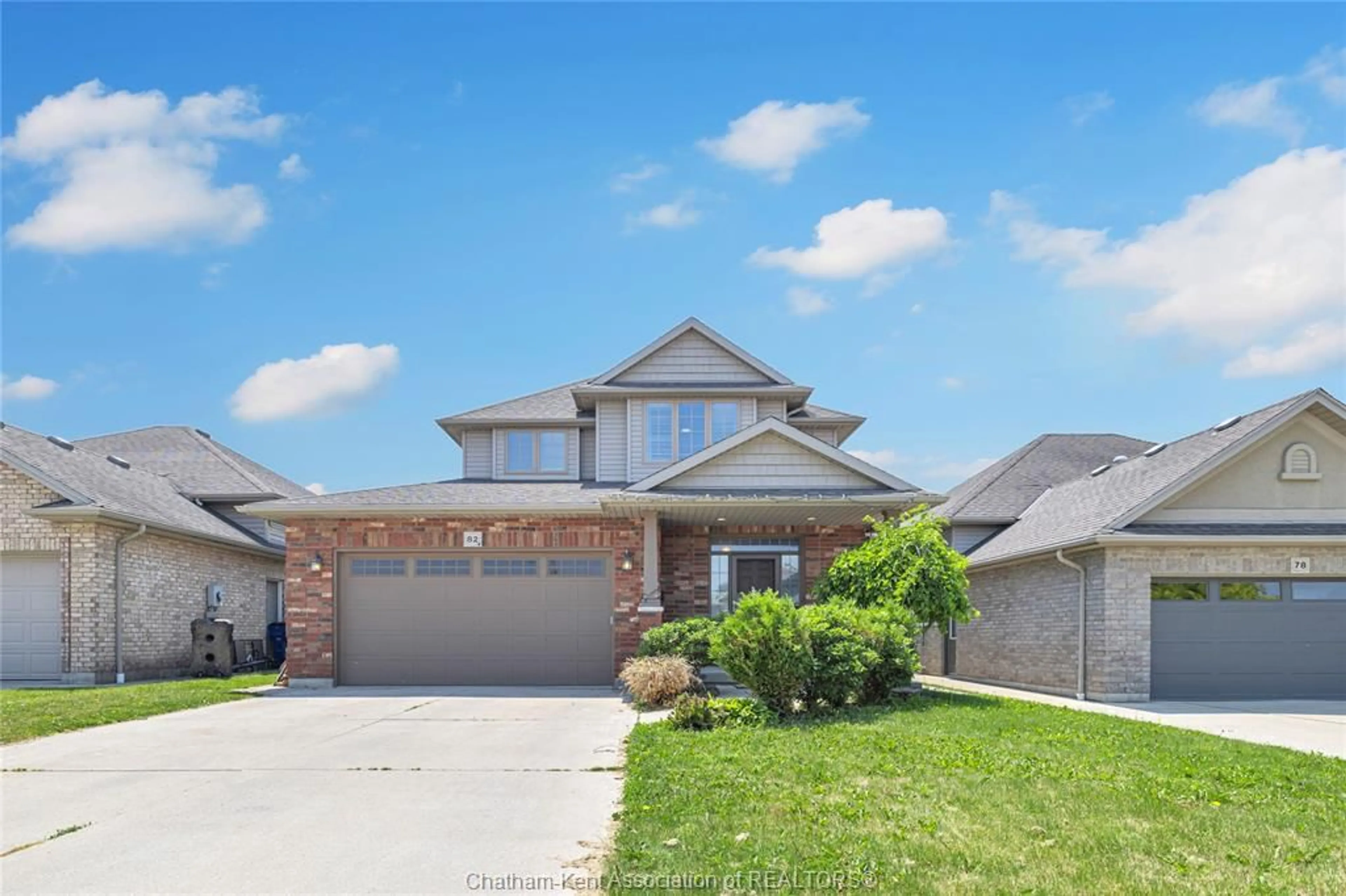 Home with brick exterior material, street for 82 Molengraaf Way, Chatham Ontario N7M 0A2