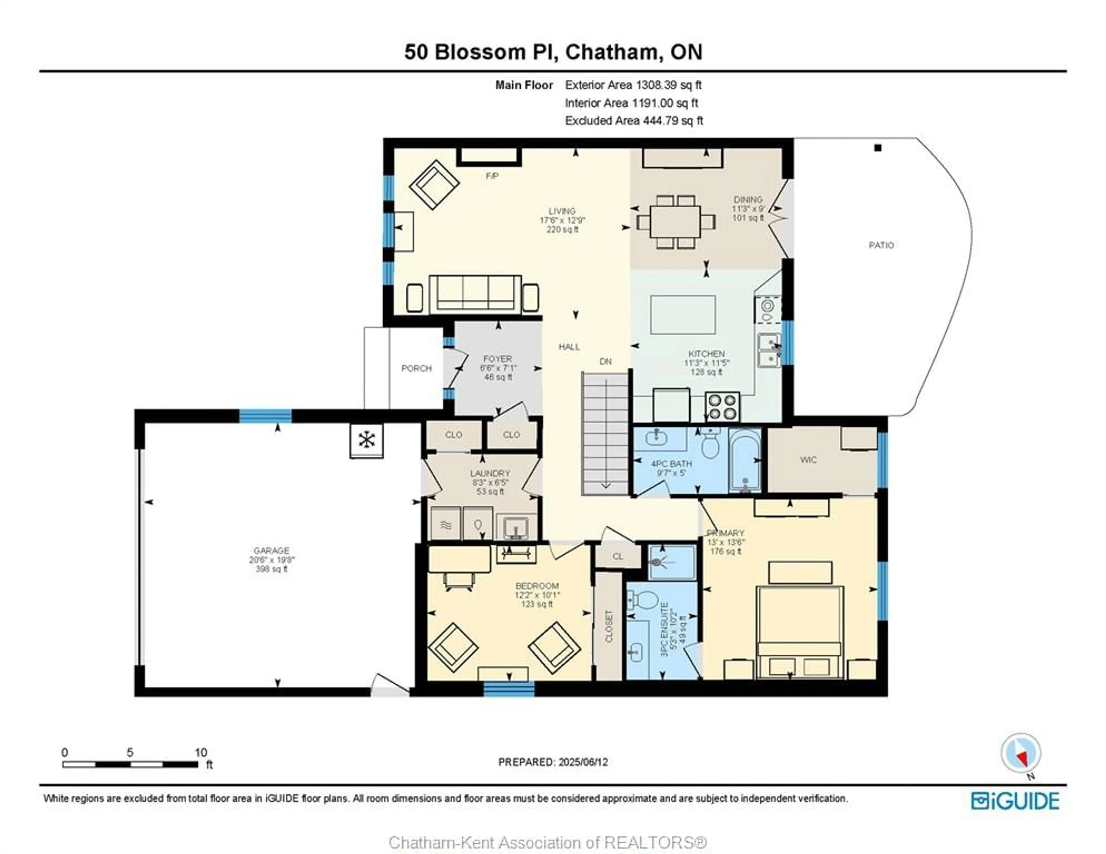 Floor plan for 50 BLOSSOM Pl, Chatham Ontario N7L 5N9