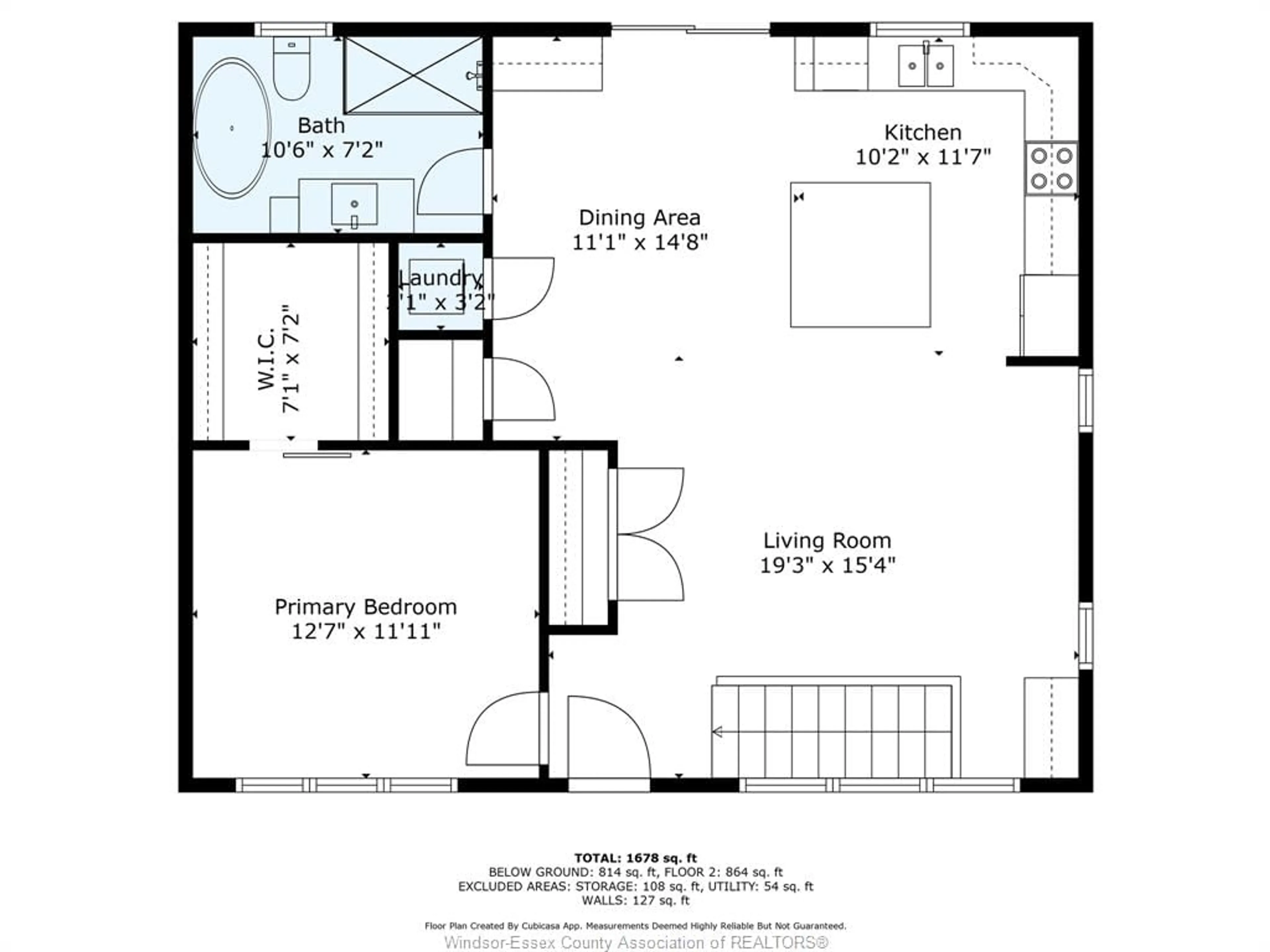 Floor plan for 605 Vimy Ave, Windsor Ontario N8W 1M6