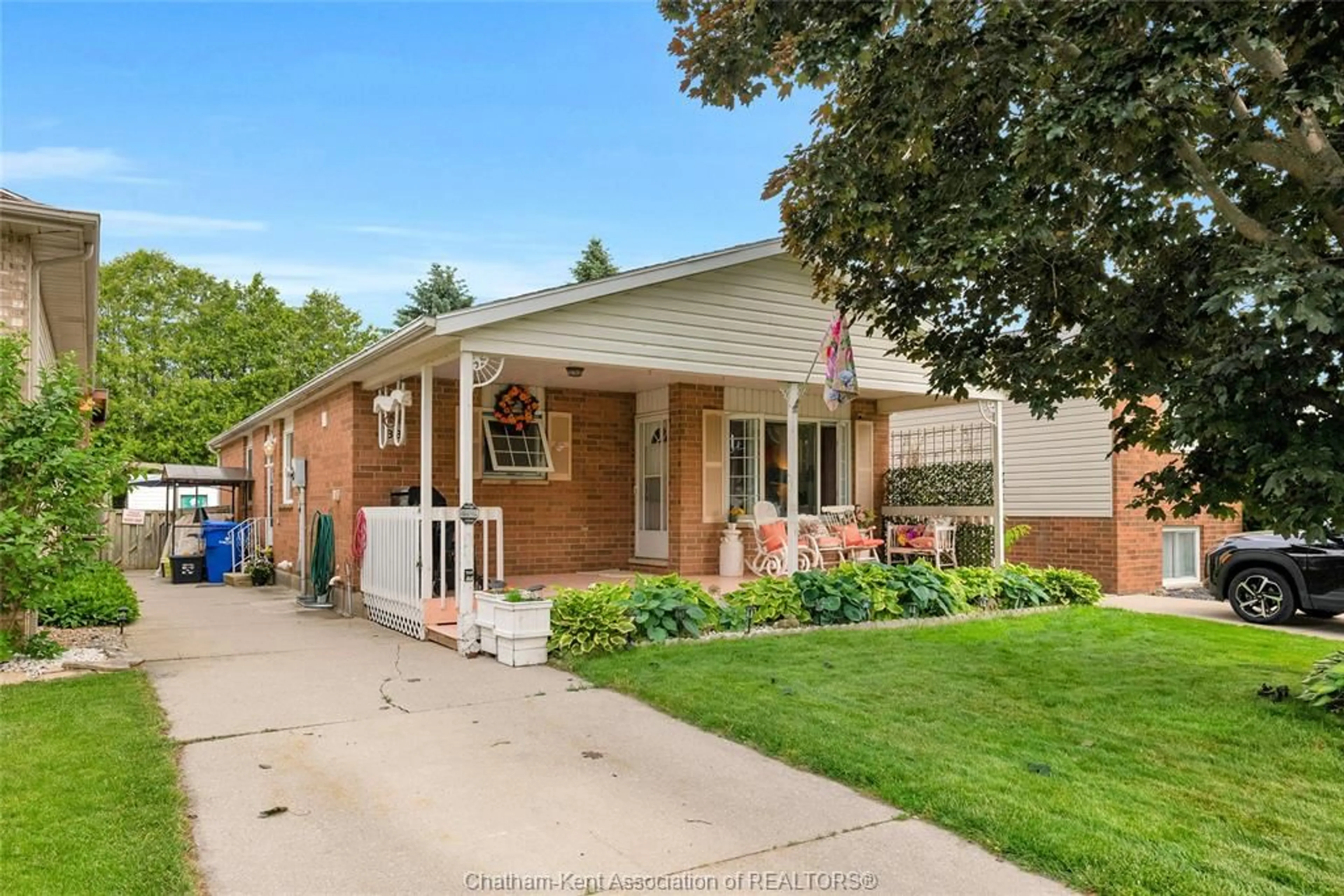 Home with brick exterior material, street for 83 Bristol Dr, Chatham Ontario N7M 6J9