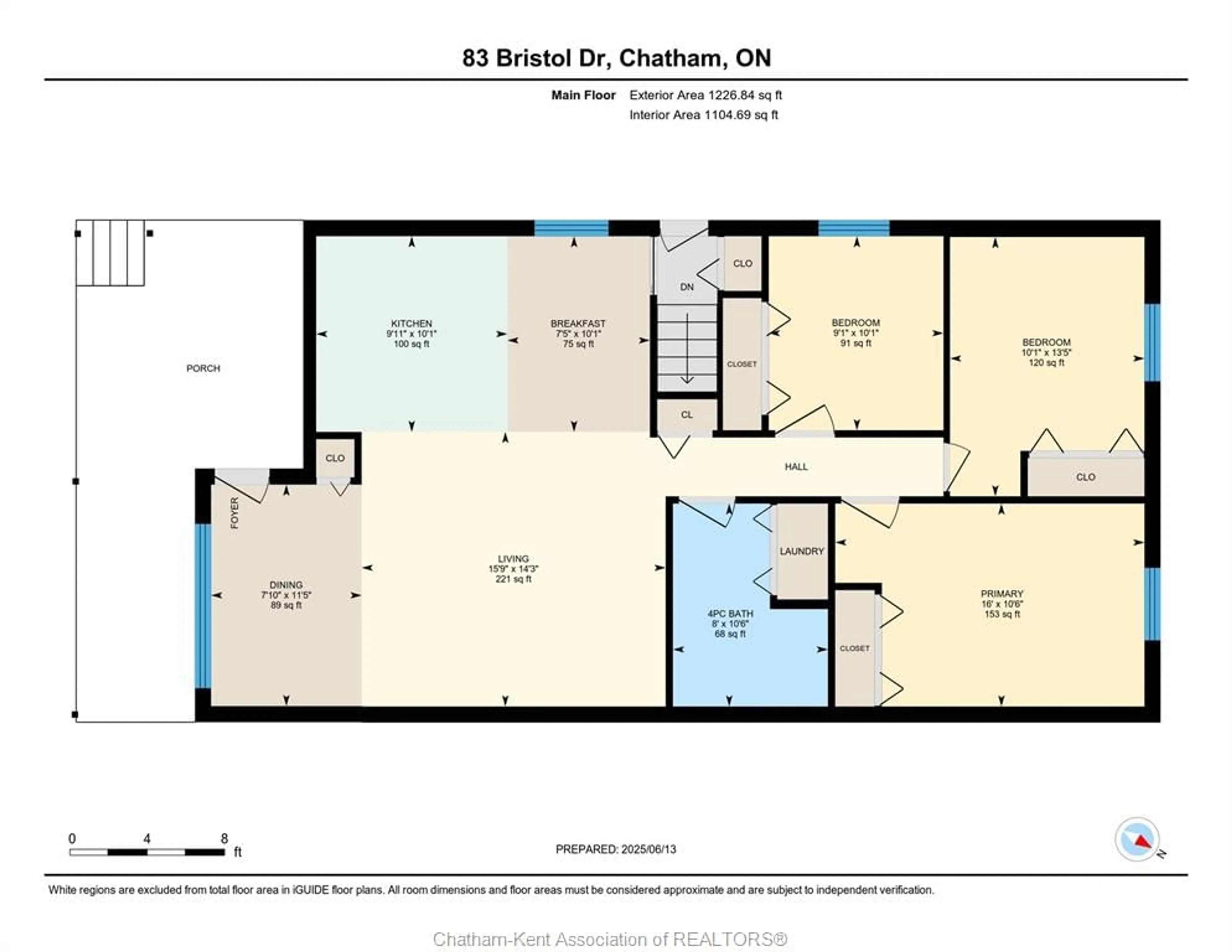 Floor plan for 83 Bristol Dr, Chatham Ontario N7M 6J9