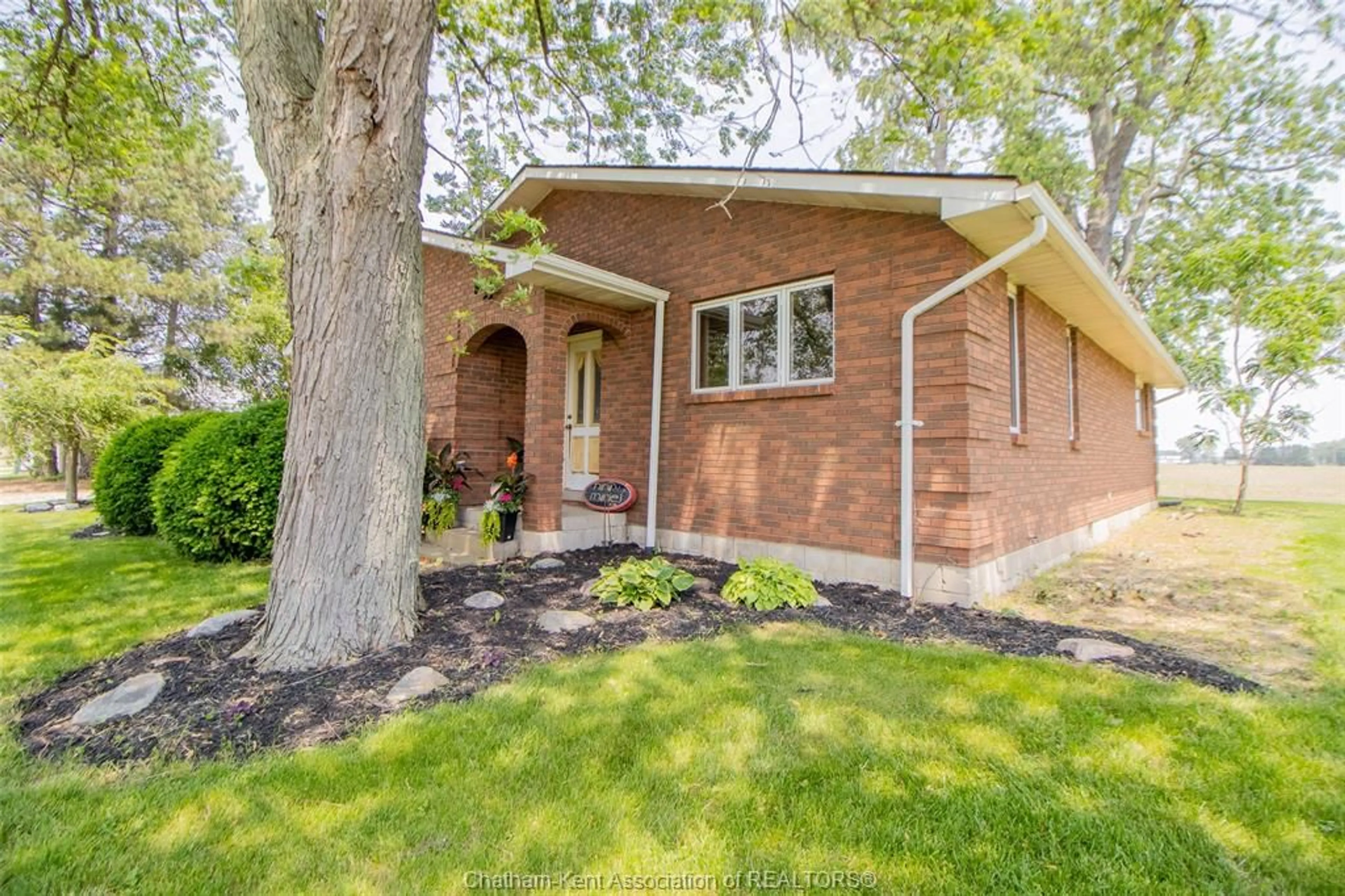 Home with brick exterior material, street for 12567 BLOCK Line, Thamesville Ontario N0P 2K0