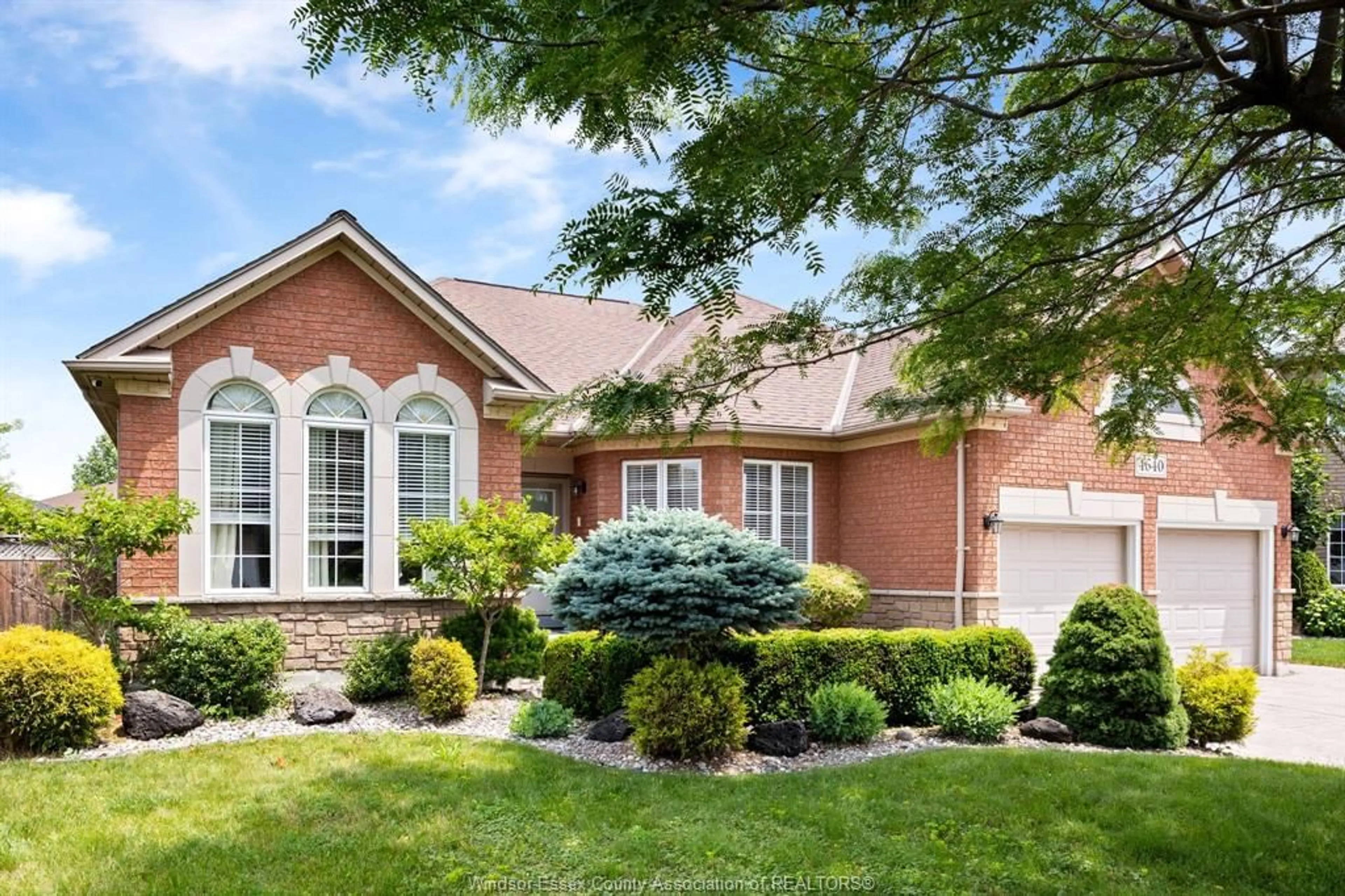 Home with brick exterior material, street for 4640 CLUBHOUSE Crt, Windsor Ontario N9G 2P7