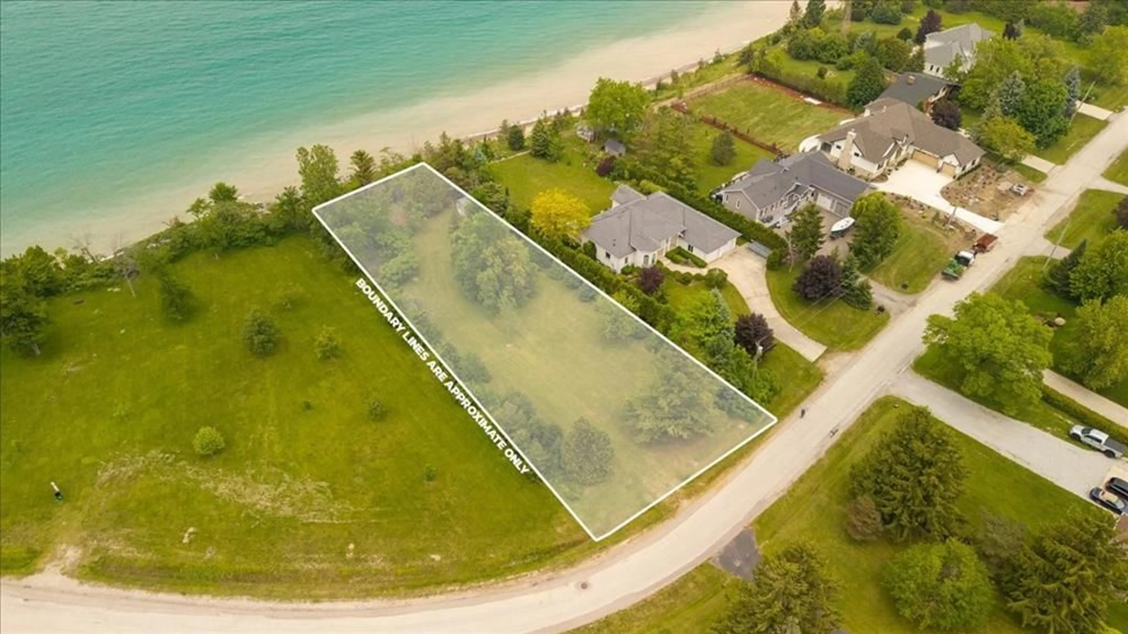 A pic from outside/outdoor area/front of a property/back of a property/a pic from drone, water/lake/river/ocean view for 4262 BLUEPOINT Dr, Plympton-Wyoming Ontario N0N 1J6