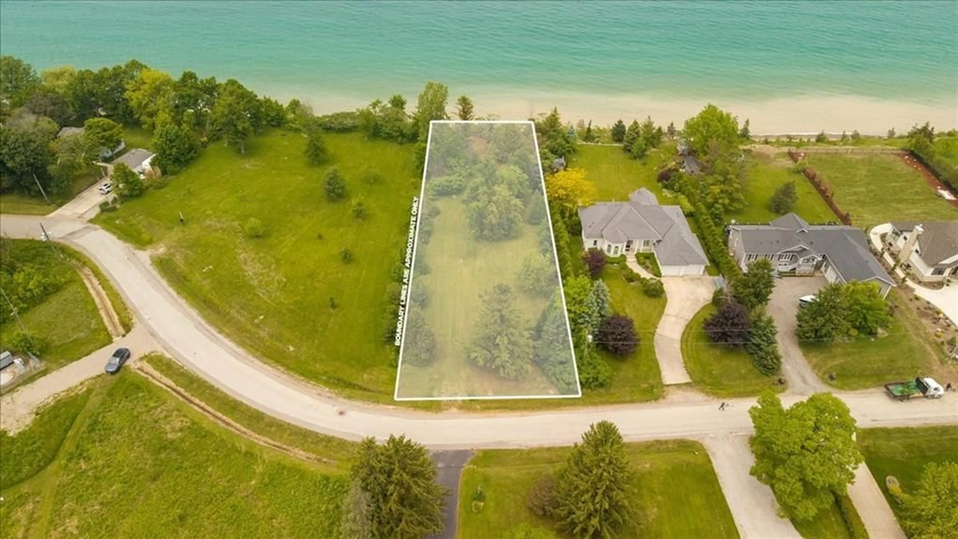 A pic from outside/outdoor area/front of a property/back of a property/a pic from drone, water/lake/river/ocean view for 4262 BLUEPOINT Dr, Plympton-Wyoming Ontario N0N 1J6