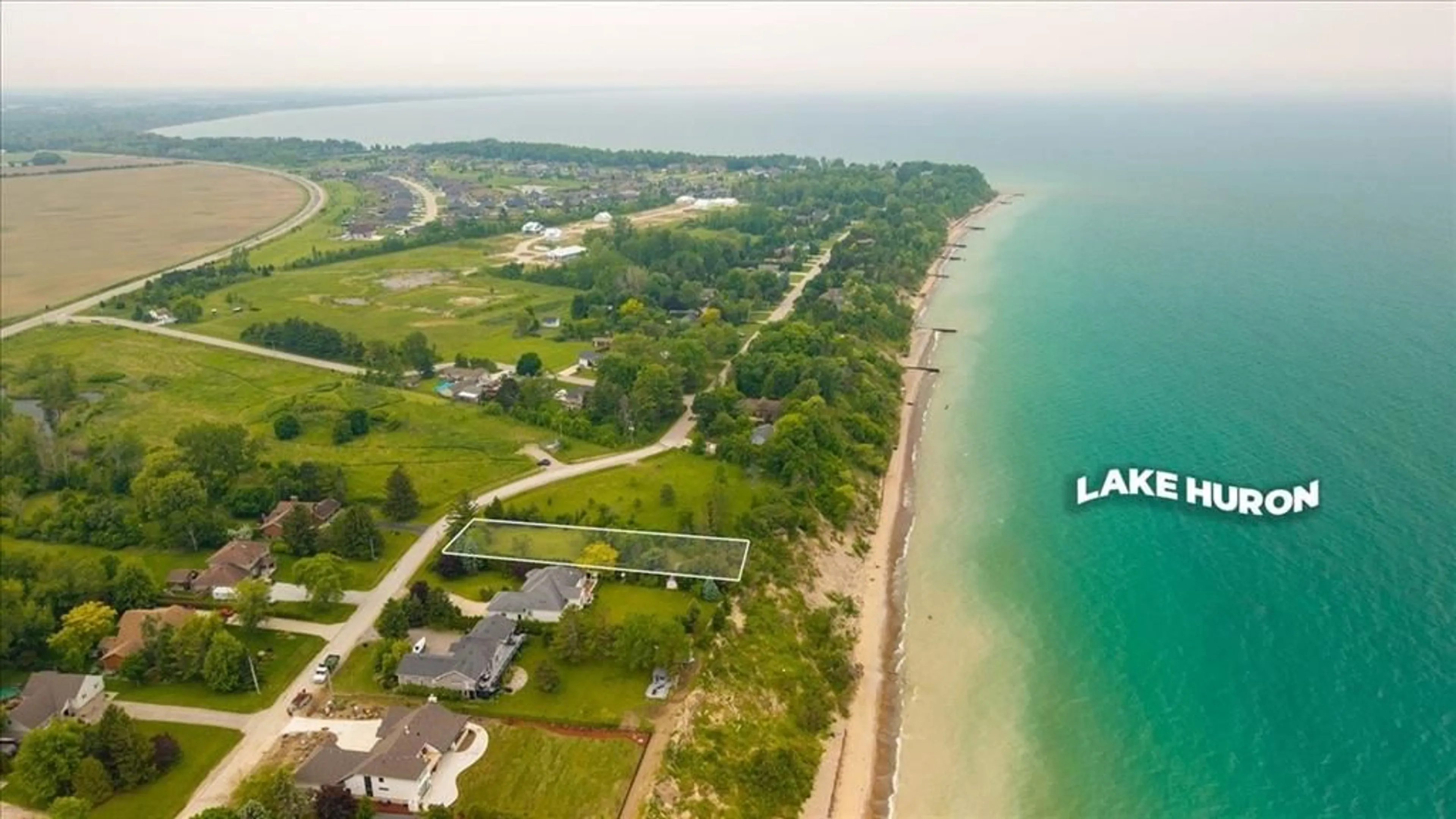 A pic from outside/outdoor area/front of a property/back of a property/a pic from drone, water/lake/river/ocean view for 4262 BLUEPOINT Dr, Plympton-Wyoming Ontario N0N 1J6
