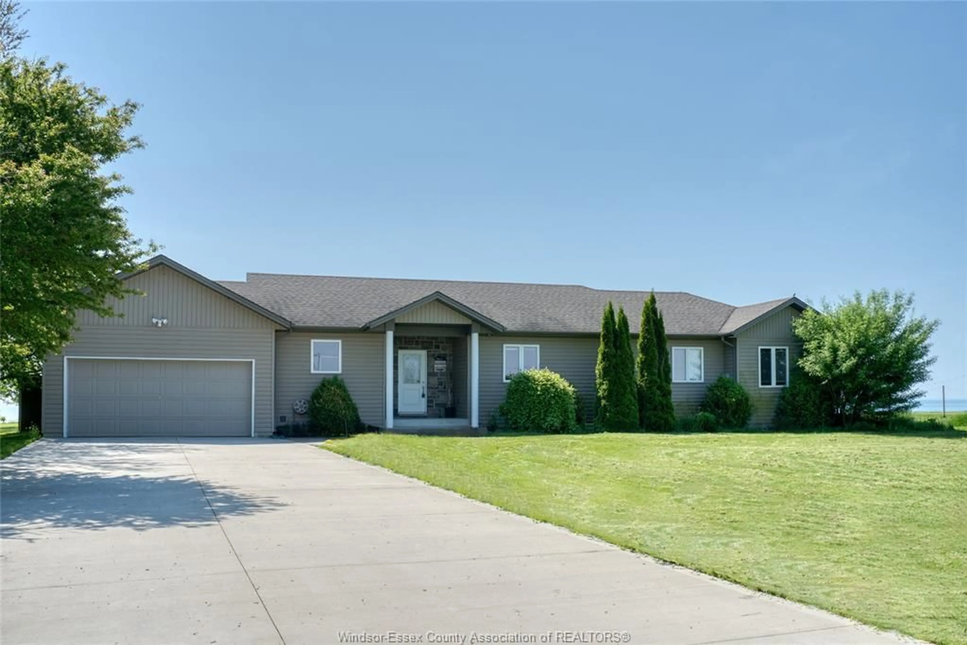 Home with vinyl exterior material, street for 6648 TALBOT Trail, Merlin Ontario N0P 1W0
