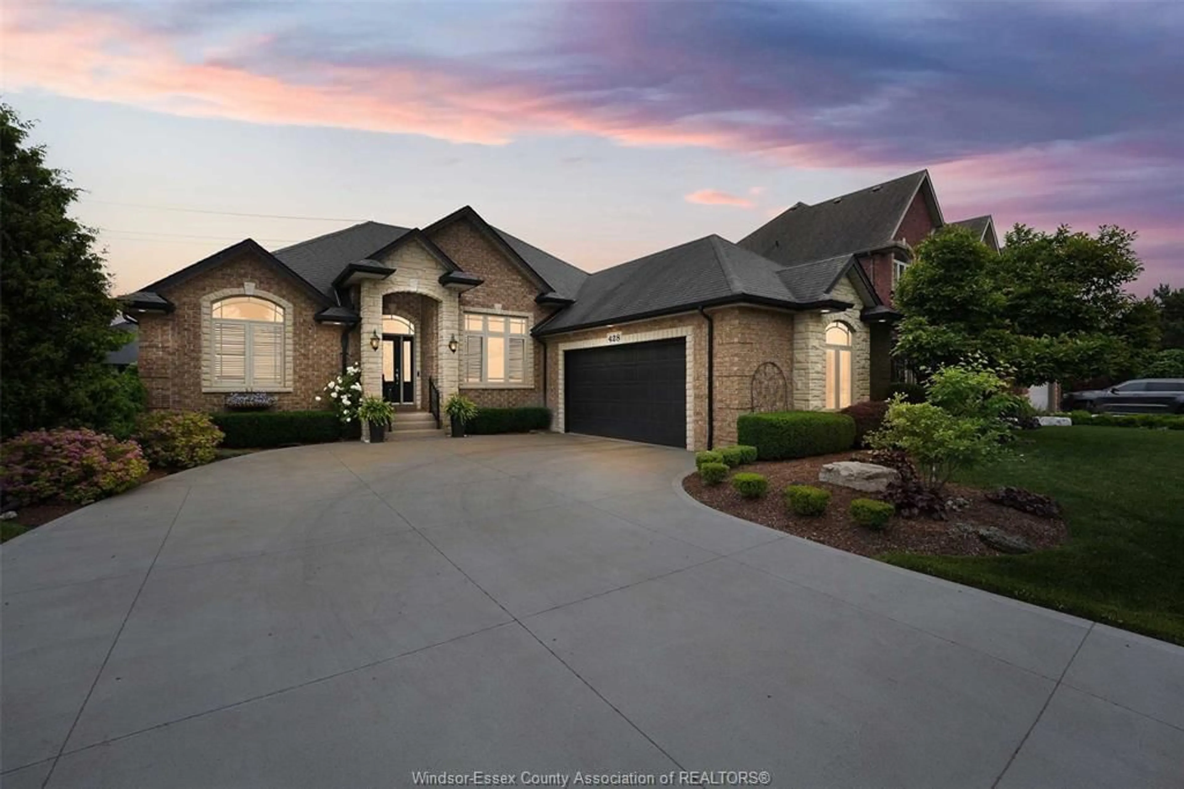 Home with brick exterior material, street for 428 MOUNTBATTEN Cres, Windsor Ontario N8P 1W4