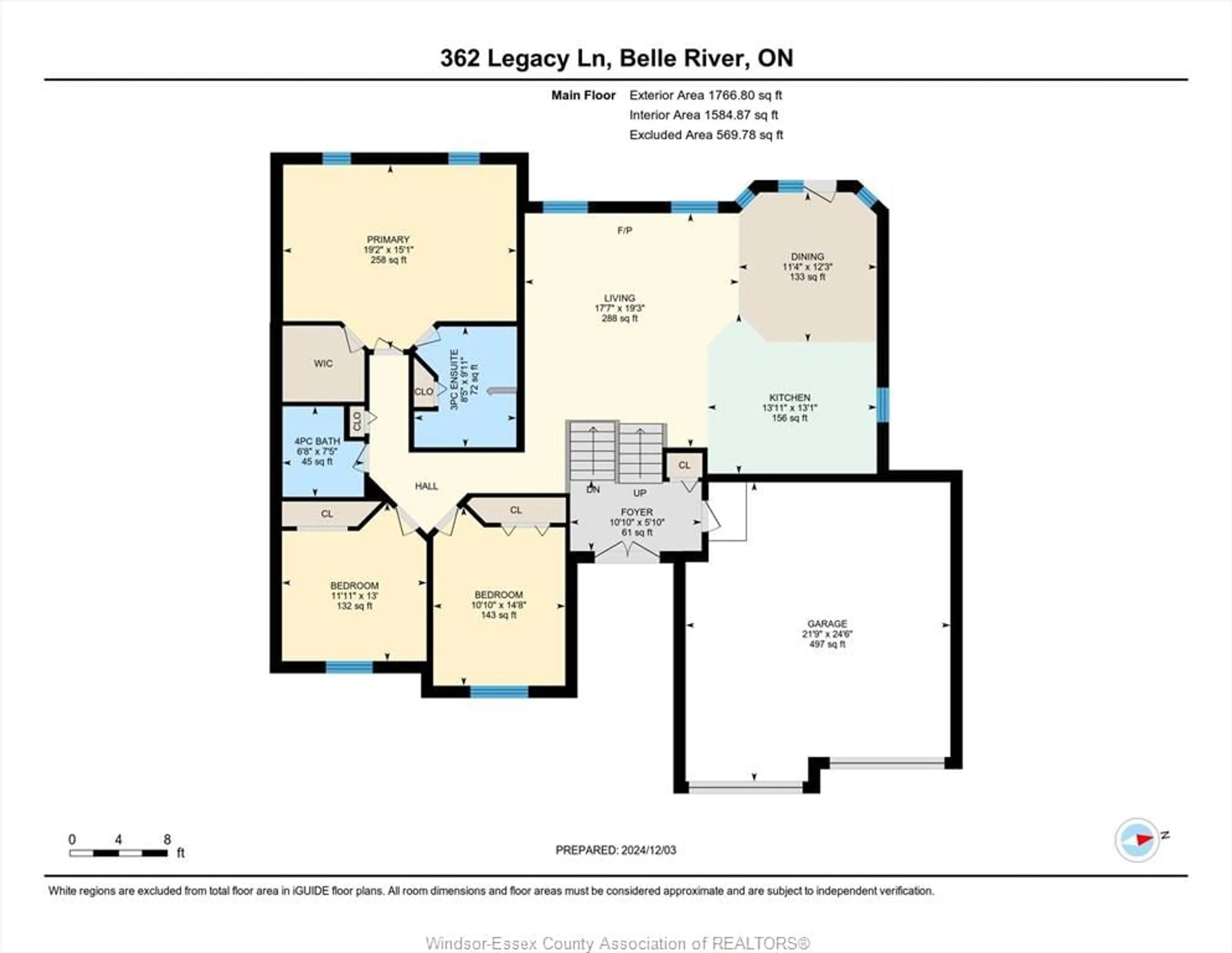 Floor plan for 362 LEGACY Lane, Lakeshore Ontario N0R 1A0