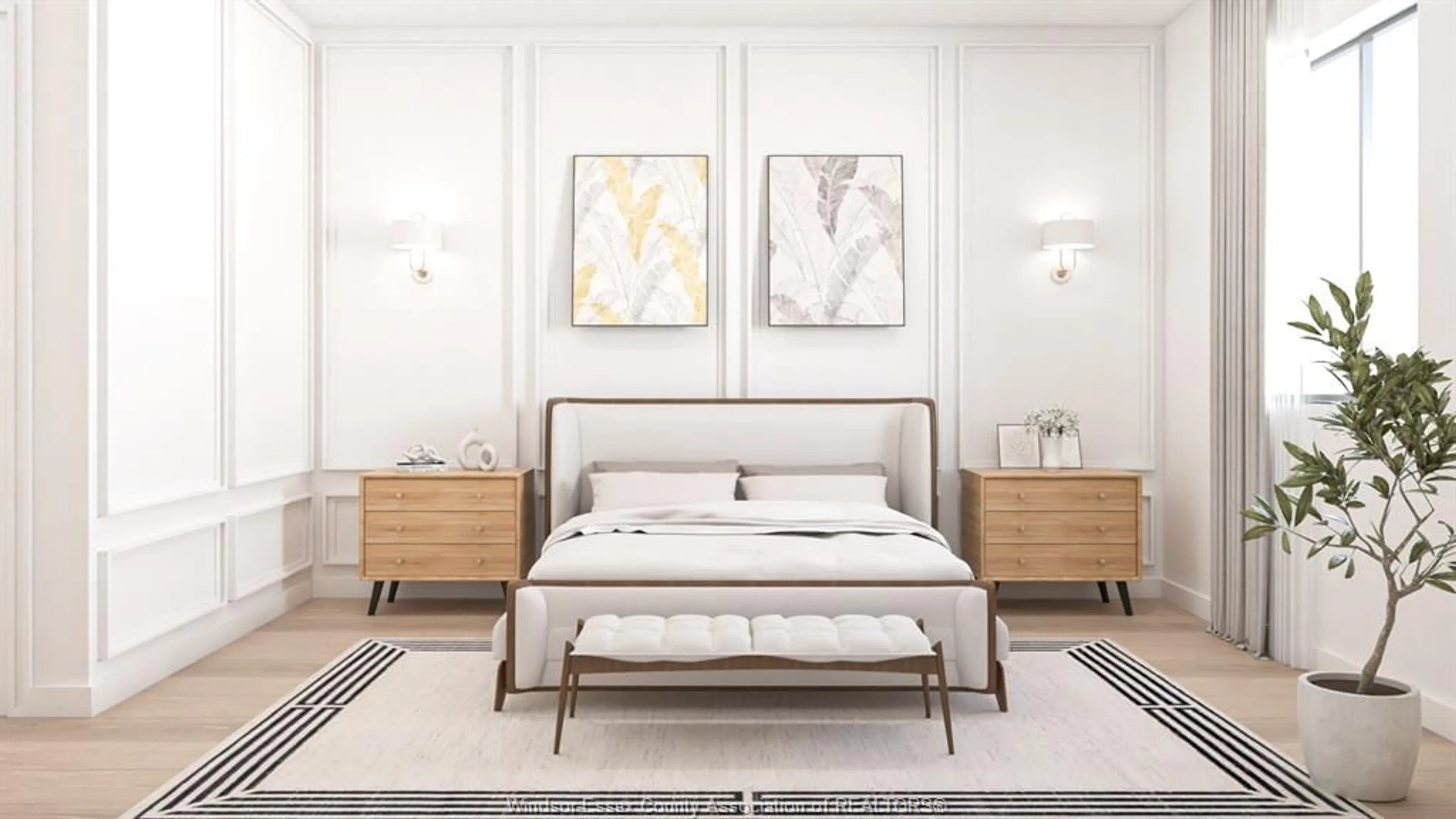 Bedroom with bed, unknown for 1407 STUART, LaSalle Ontario N9J 1Y4