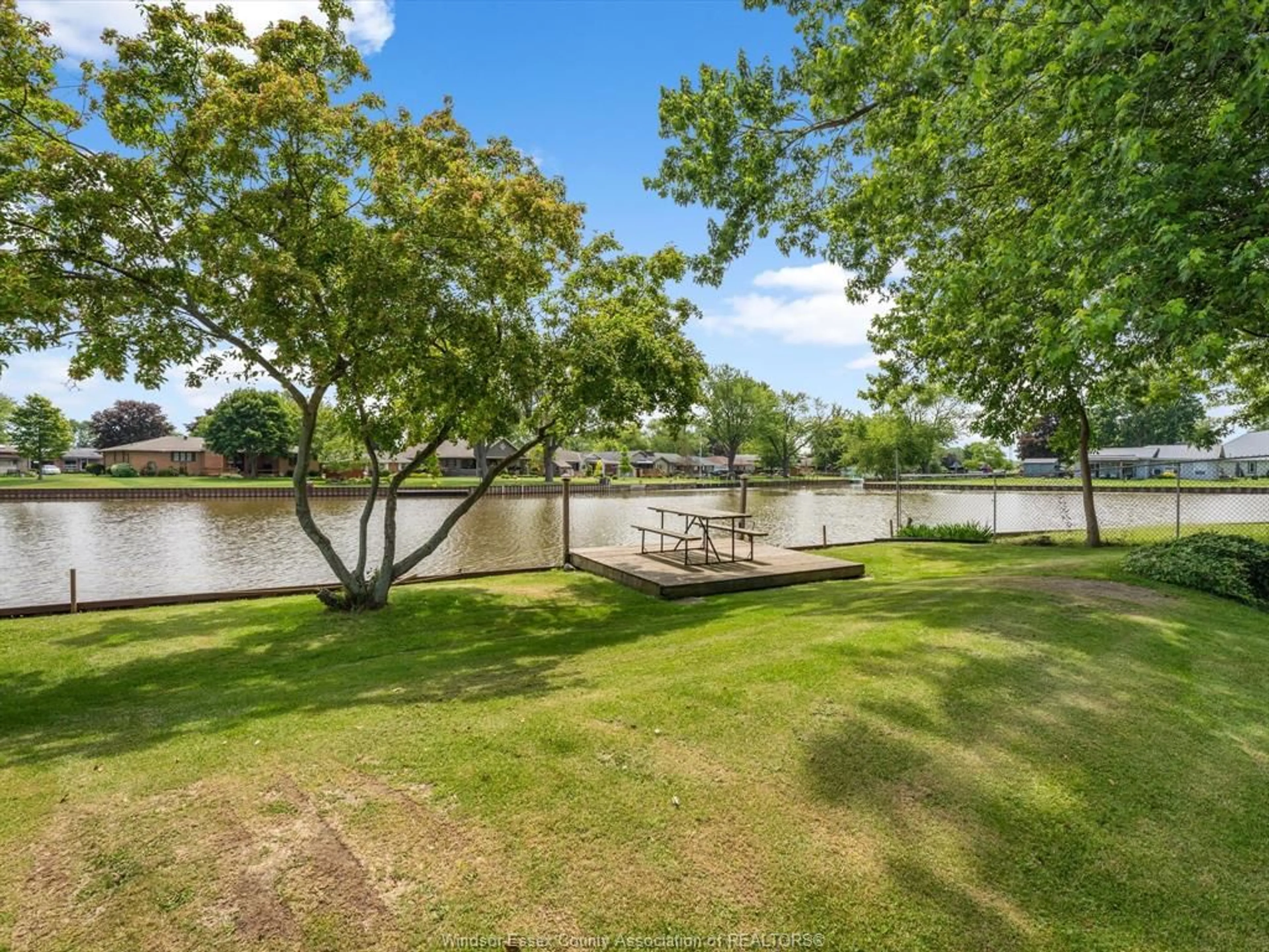 A pic from outside/outdoor area/front of a property/back of a property/a pic from drone, water/lake/river/ocean view for 327 W. BELLE RIVER Rd, Lakeshore Ontario N8L 1E4