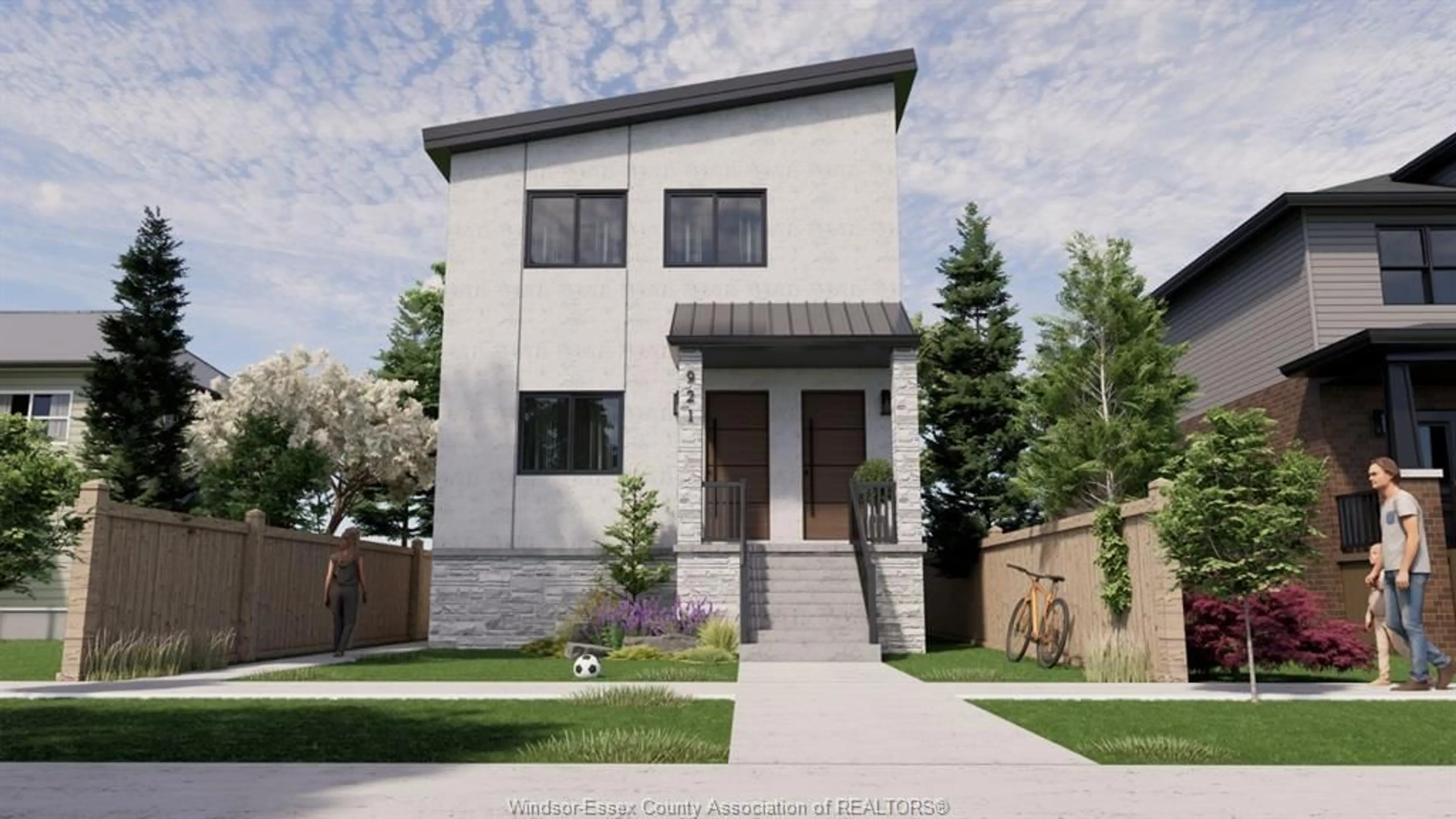 Home with brick exterior material, street for 921 ELLROSE, Windsor Ontario N8Y 3W8