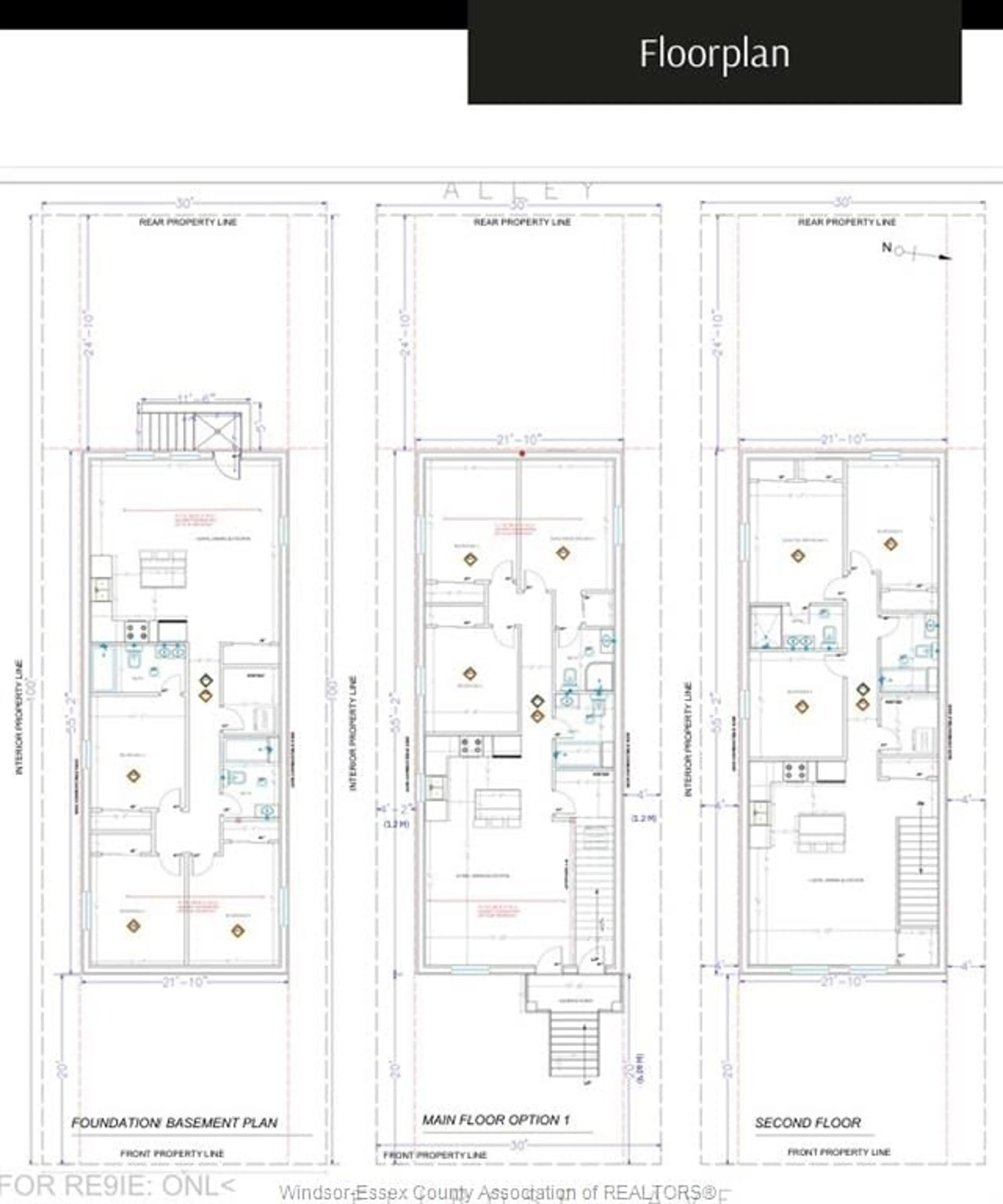 Floor plan for 921 ELLROSE, Windsor Ontario N8Y 3W8