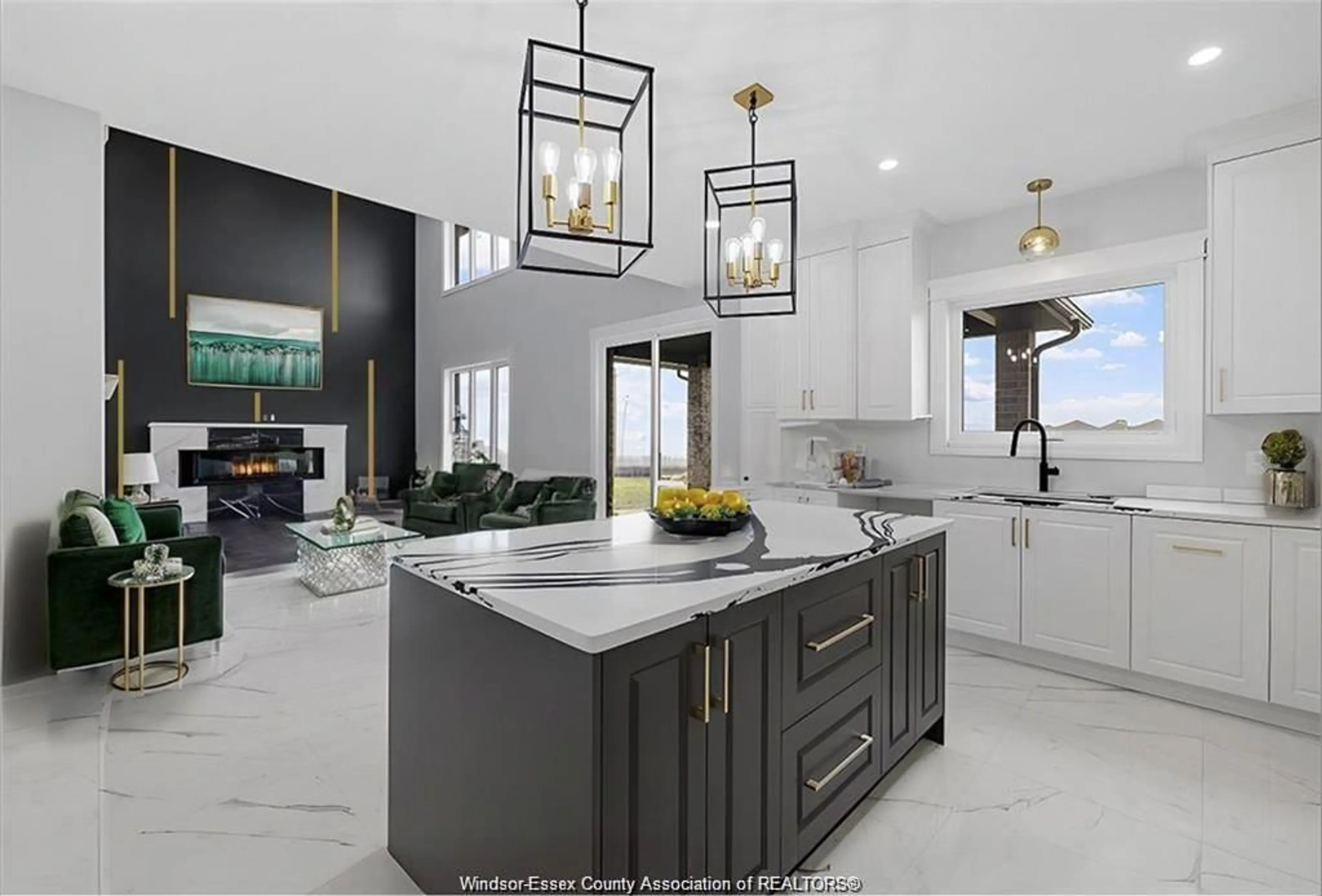 Contemporary kitchen, ceramic/tile floor for 154 TUSCANY Trail, Chatham Ontario N7M 6G2