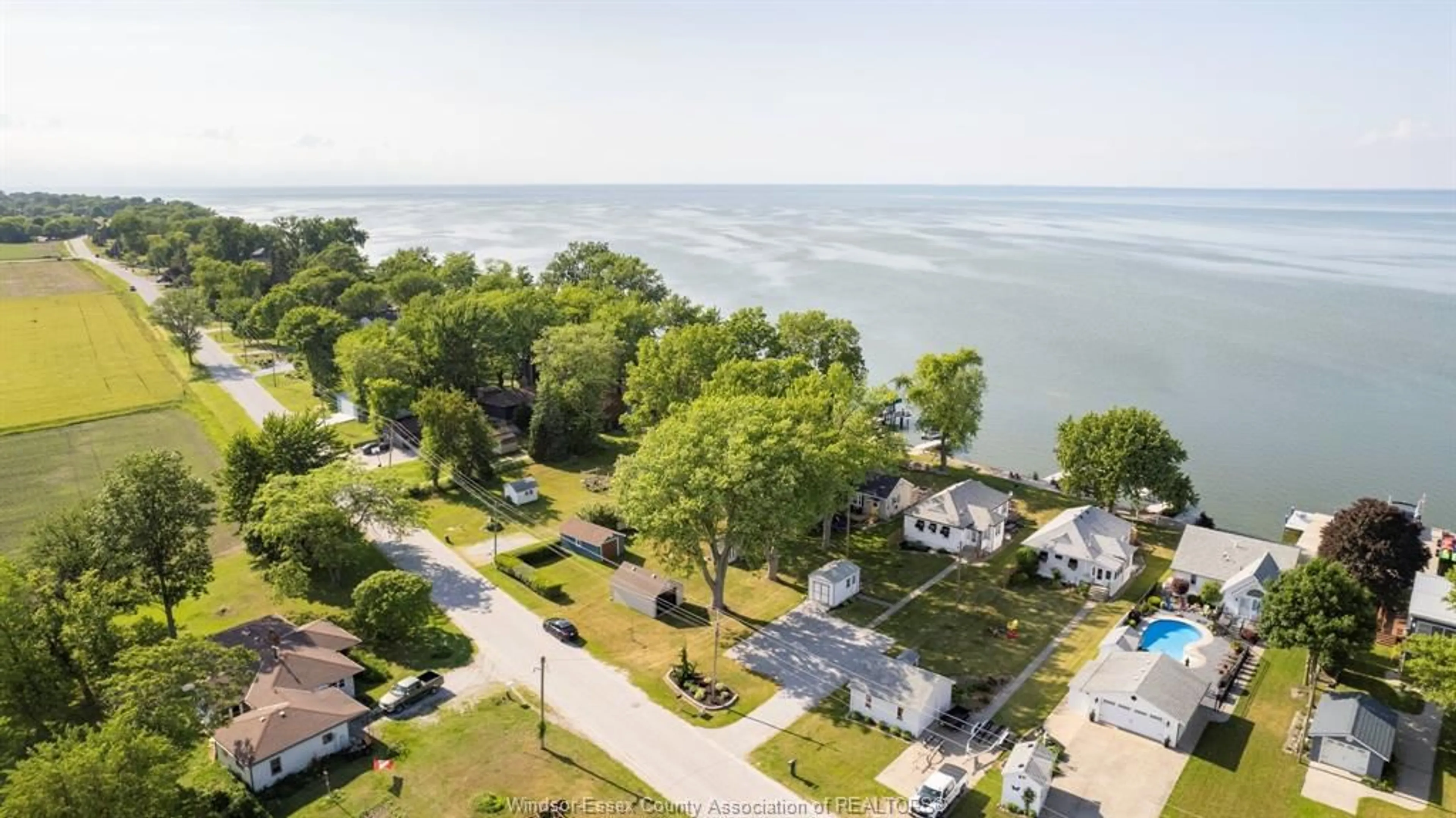 A pic from outside/outdoor area/front of a property/back of a property/a pic from drone, water/lake/river/ocean view for 10108 ST. CLAIR Rd, Stoney Point Ontario N0R 1N0