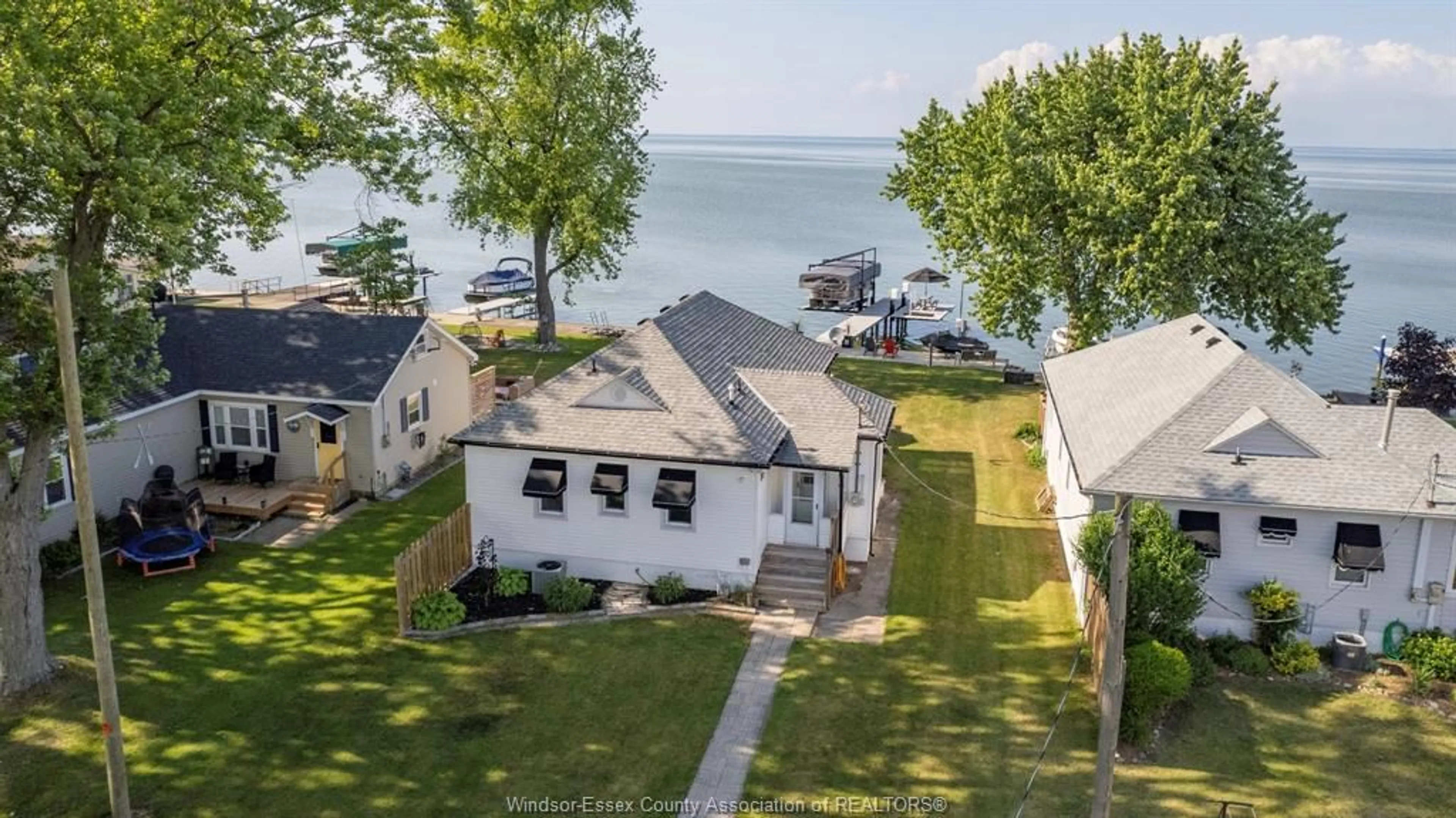 A pic from outside/outdoor area/front of a property/back of a property/a pic from drone, water/lake/river/ocean view for 10108 ST. CLAIR Rd, Stoney Point Ontario N0R 1N0