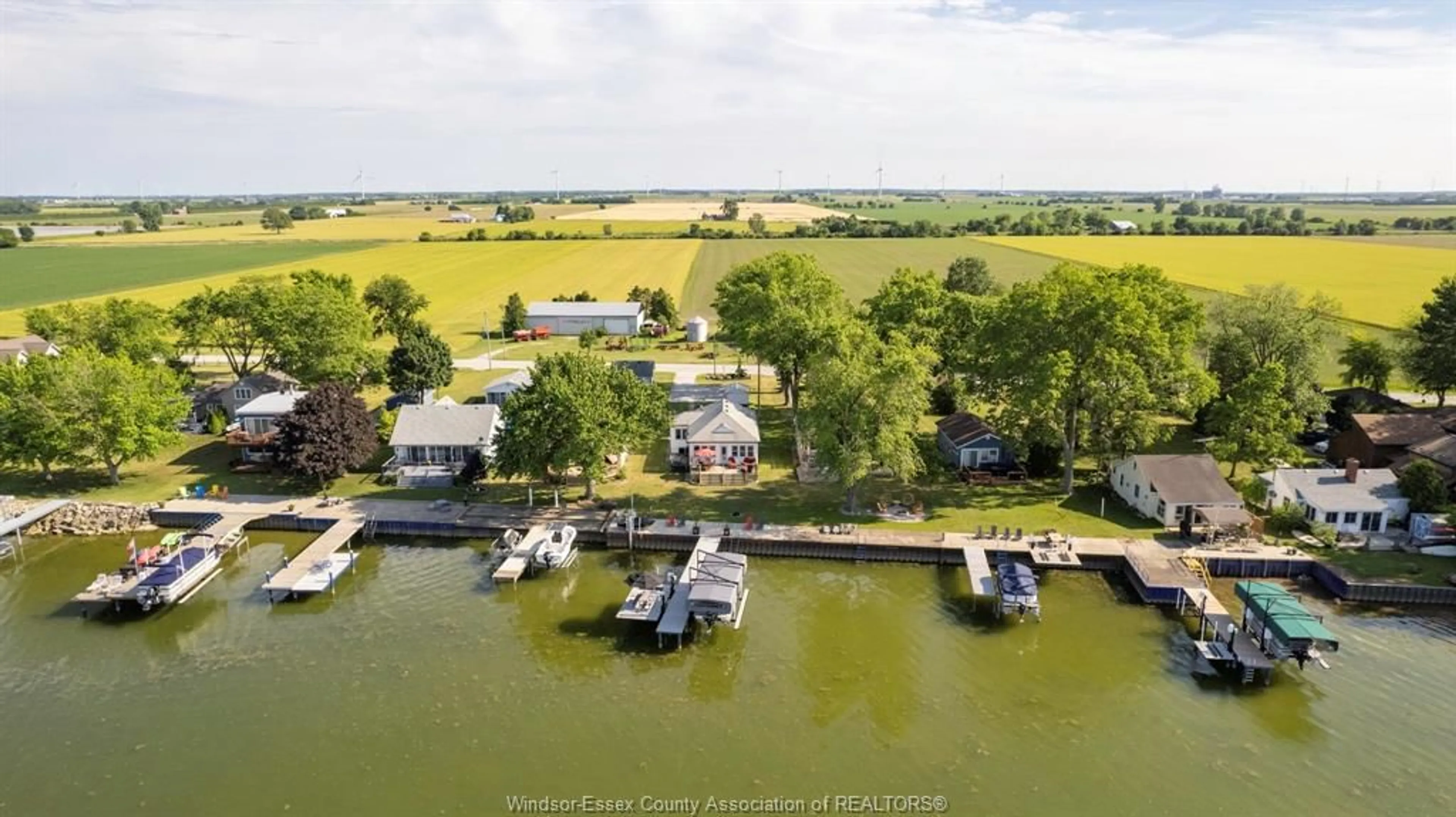 A pic from outside/outdoor area/front of a property/back of a property/a pic from drone, water/lake/river/ocean view for 10108 ST. CLAIR Rd, Stoney Point Ontario N0R 1N0
