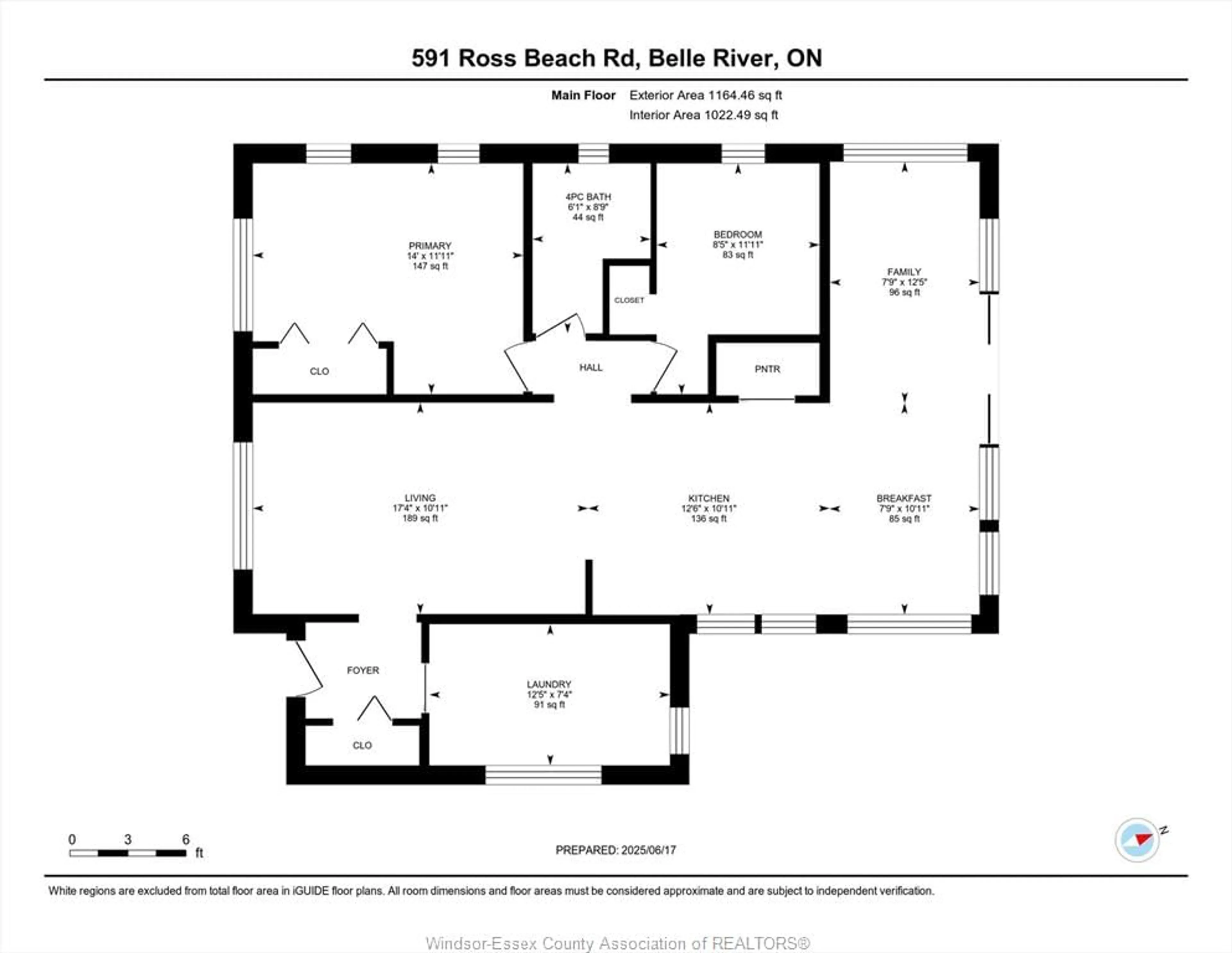 Floor plan for 591 ROSS BEACH Rd, Lakeshore Ontario N0R 1A0