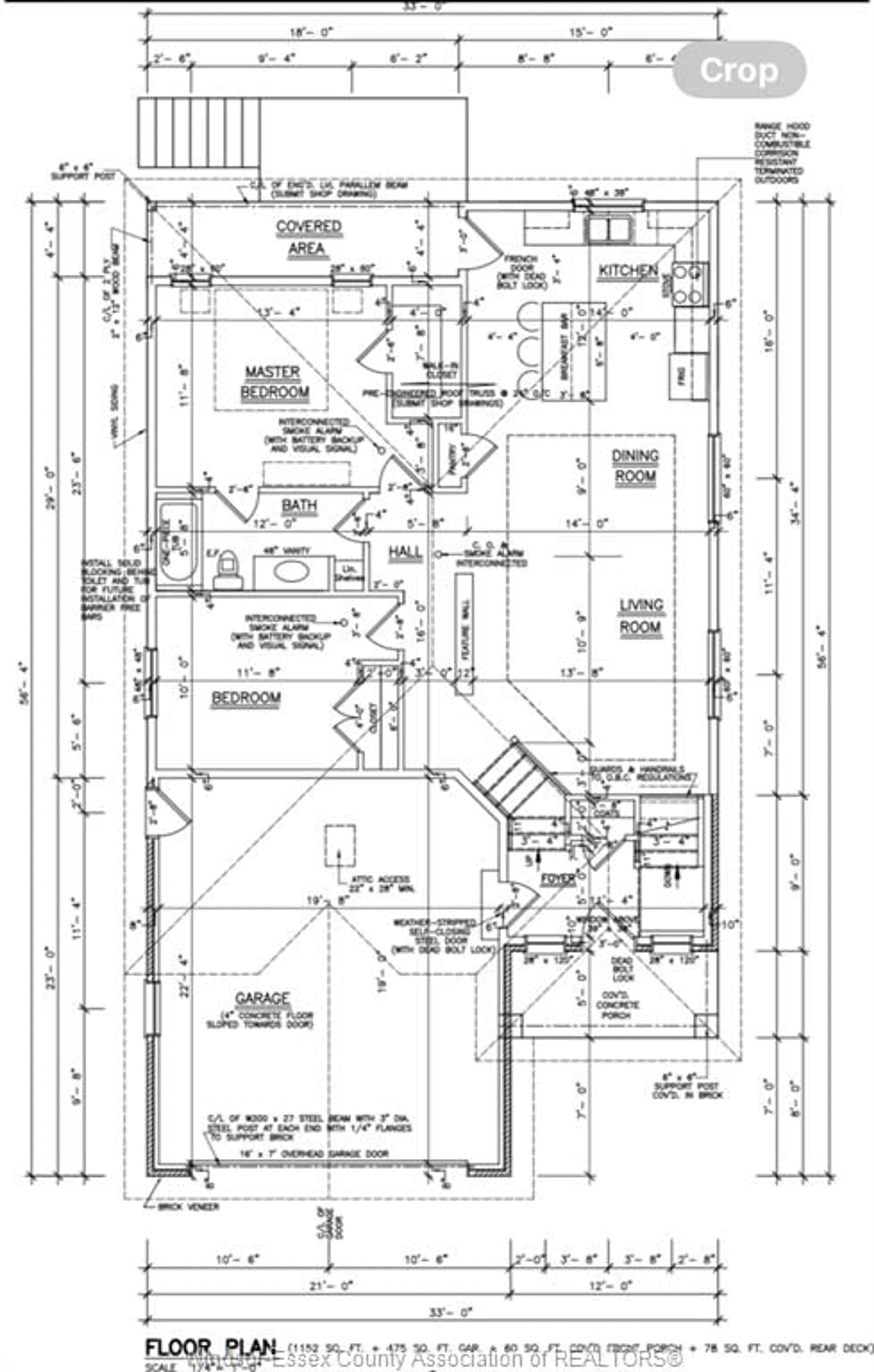 Floor plan for 24 Hawthorne Cres, Tilbury Ontario N0P 2L0