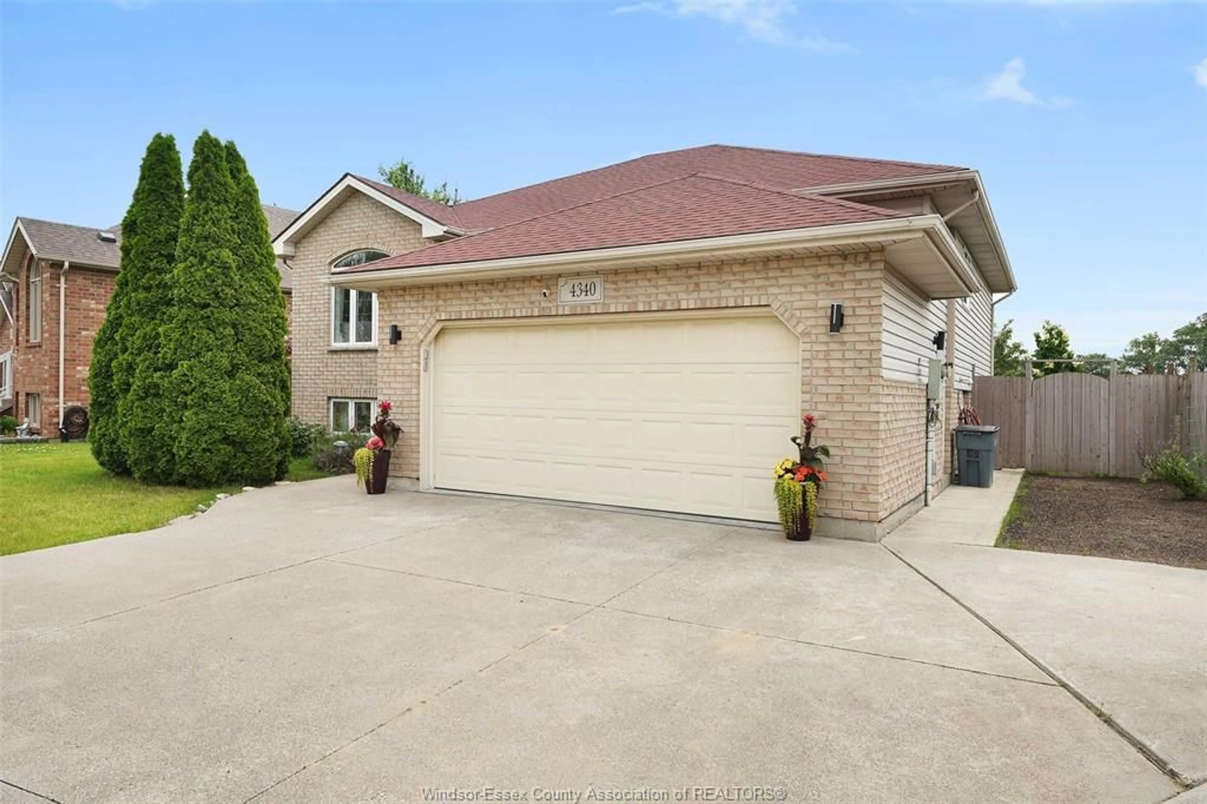 Home with brick exterior material, street for 4340 SIXTH CONCESSION Rd, Windsor Ontario N9G 2S1