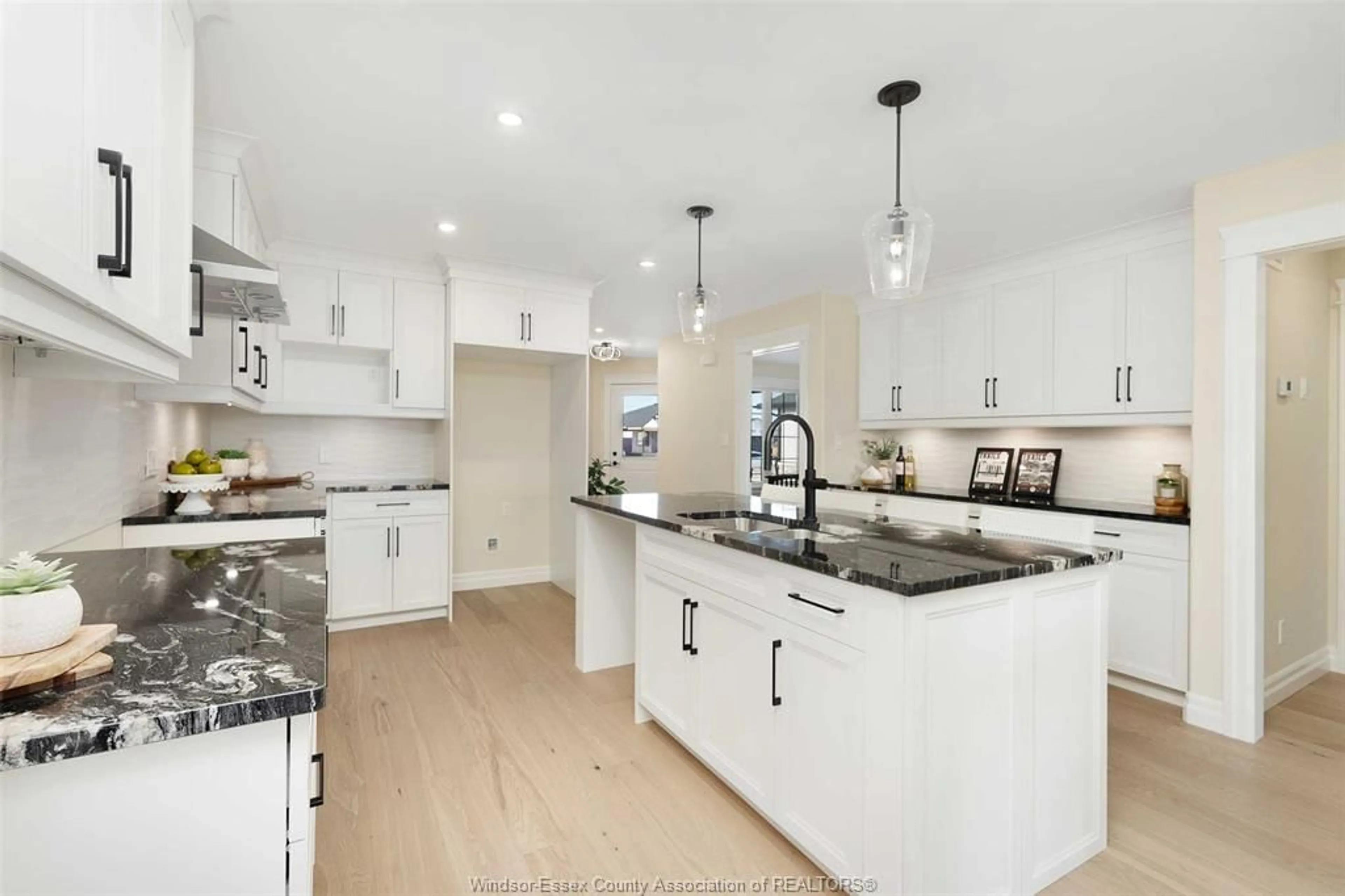 Open concept kitchen, ceramic/tile floor for 64 JEWEL St, Harrow Ontario N0R 1G0