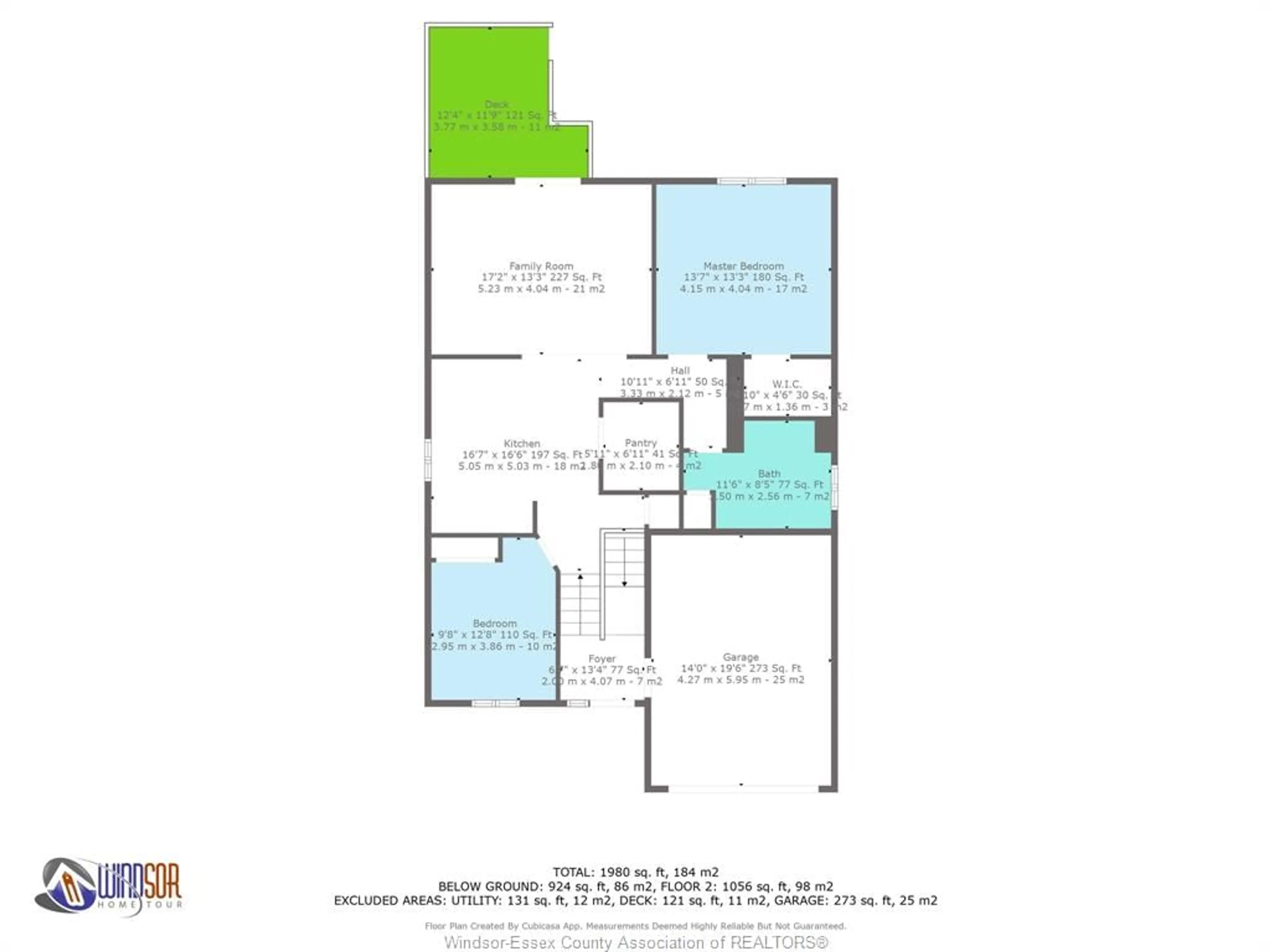 Floor plan for 1139 PEARSON, Windsor Ontario N8P 1X2