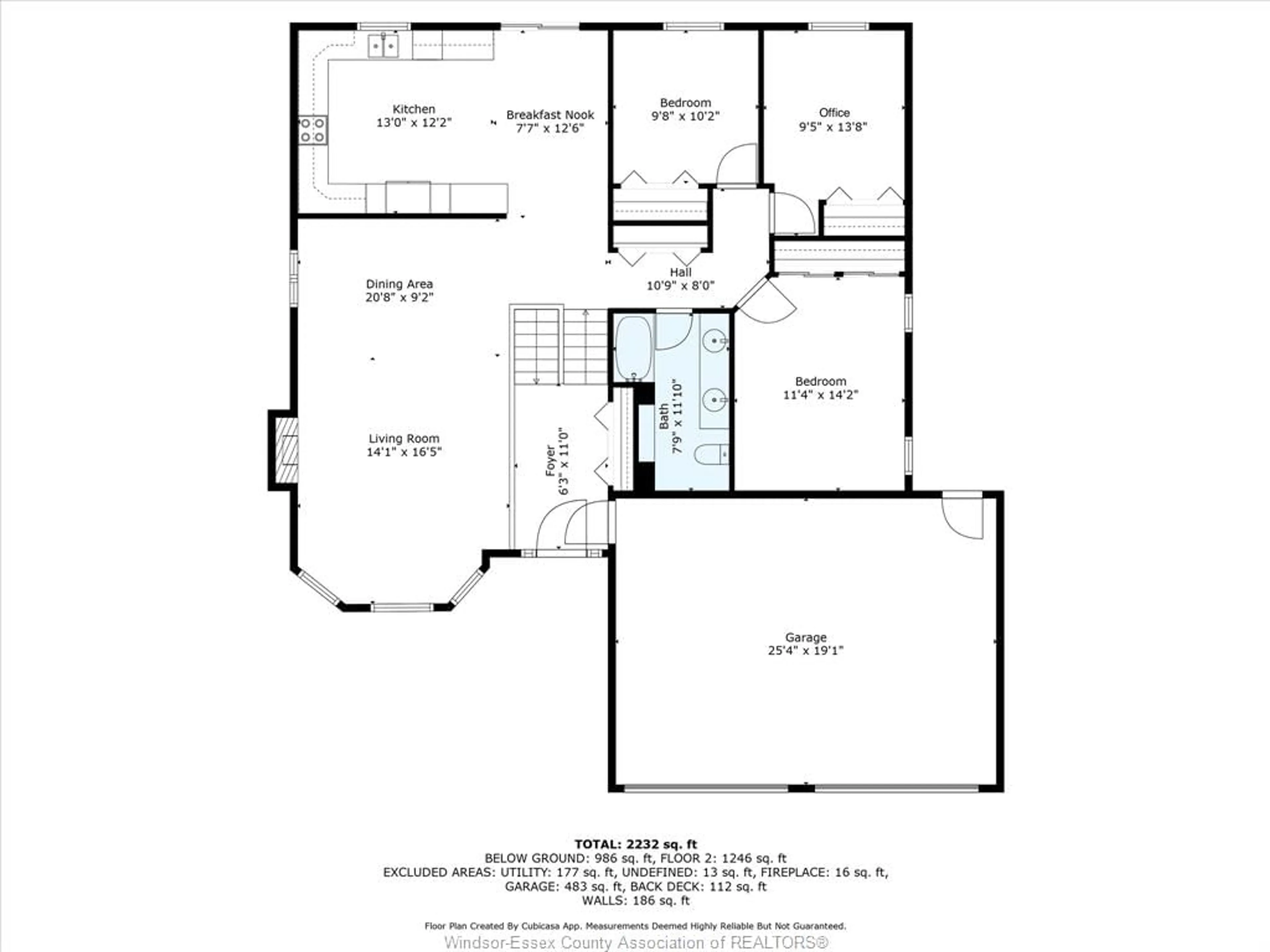 Floor plan for 920 Superior St, LaSalle Ontario N9J 3H4