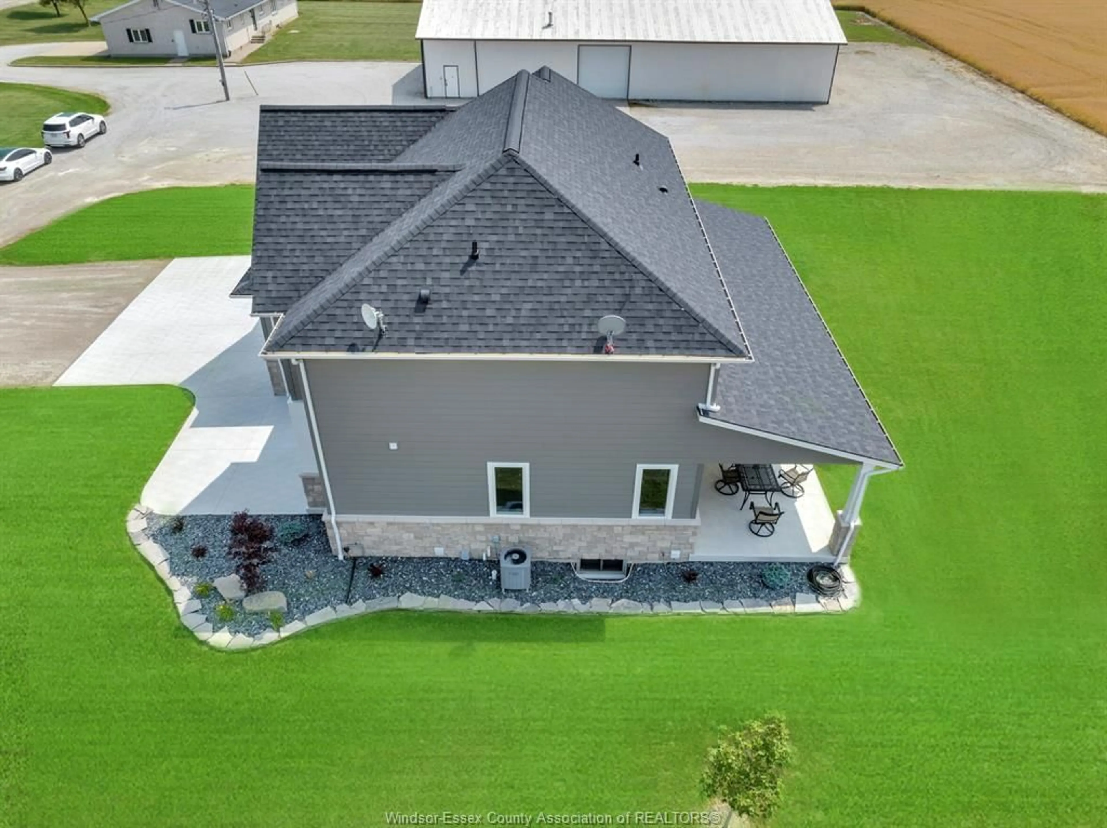 A pic from outside/outdoor area/front of a property/back of a property/a pic from drone, building for 7043 & 7045 COUNTY RD 23 (ARNER TOWNLINE), Colchester North Ontario N0R 1B0