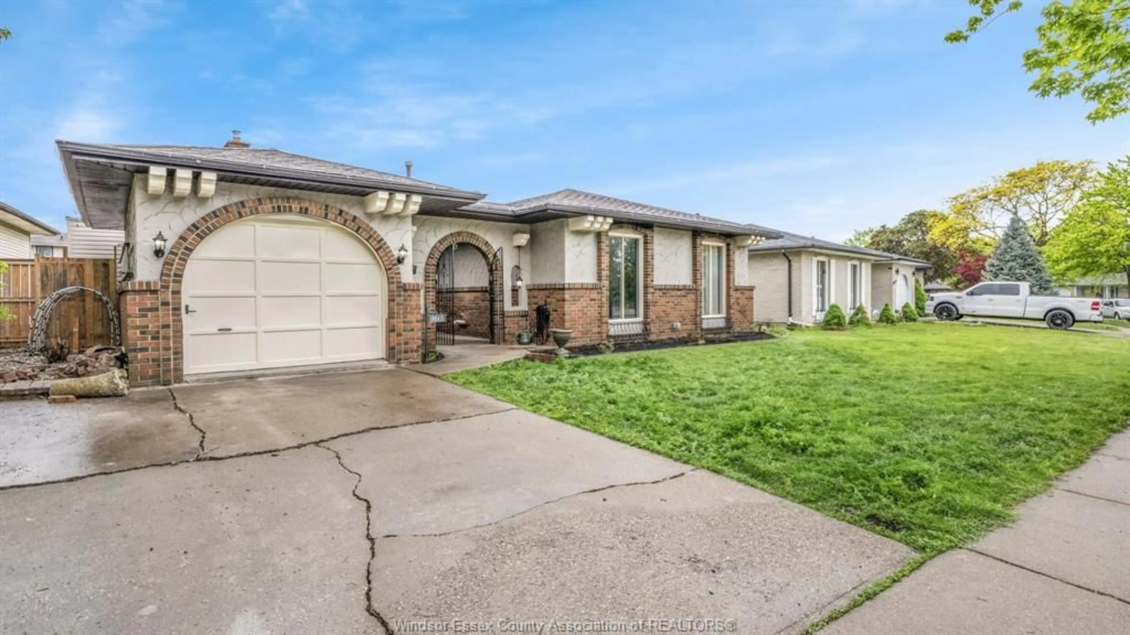 Home with brick exterior material, street for 9645 BEACHDALE, Windsor Ontario N8R 1S4