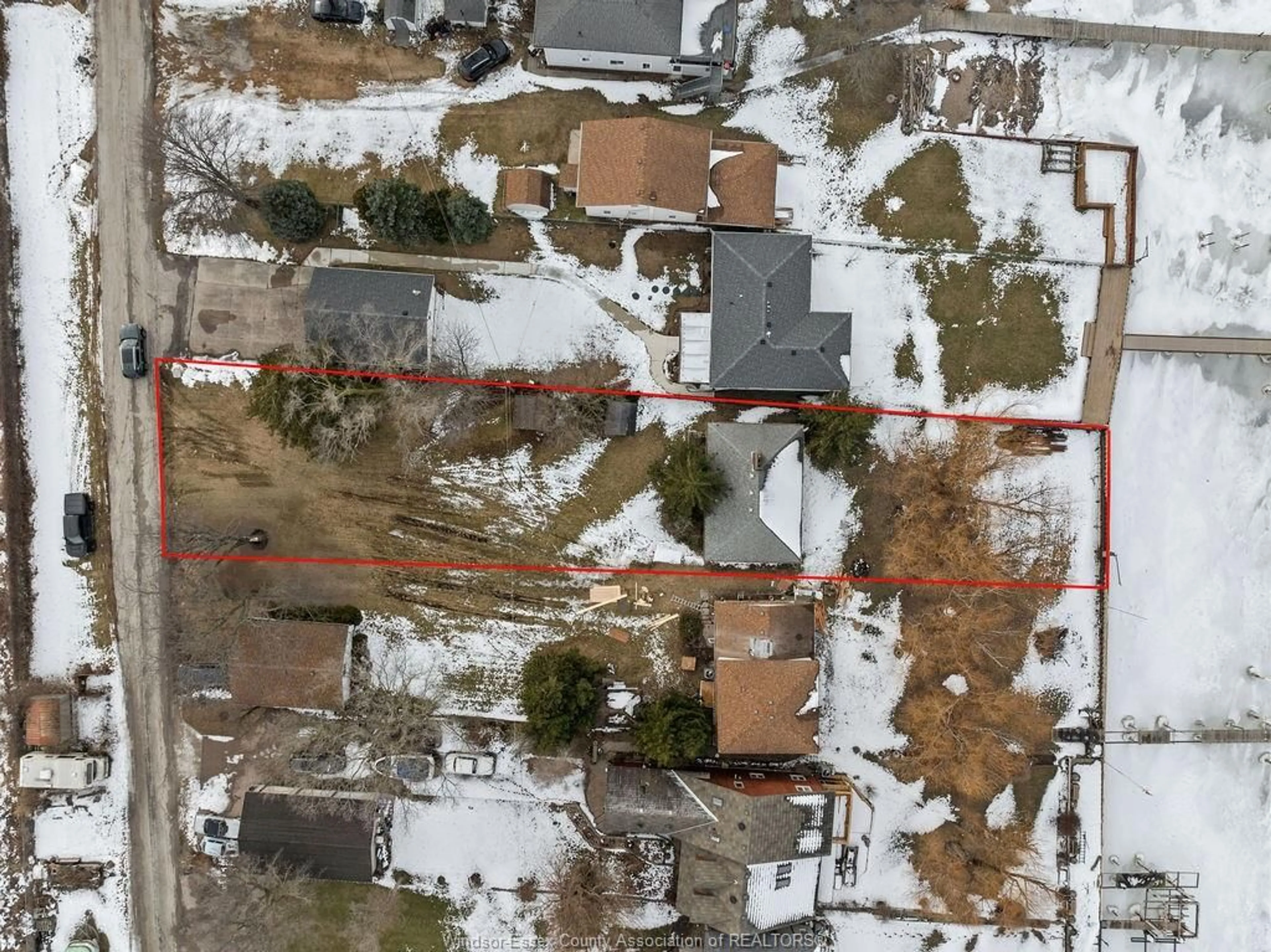 A pic from outside/outdoor area/front of a property/back of a property/a pic from drone, street for 503 CHARRON BEACH Rd, Lakeshore Ontario N0R 1A0