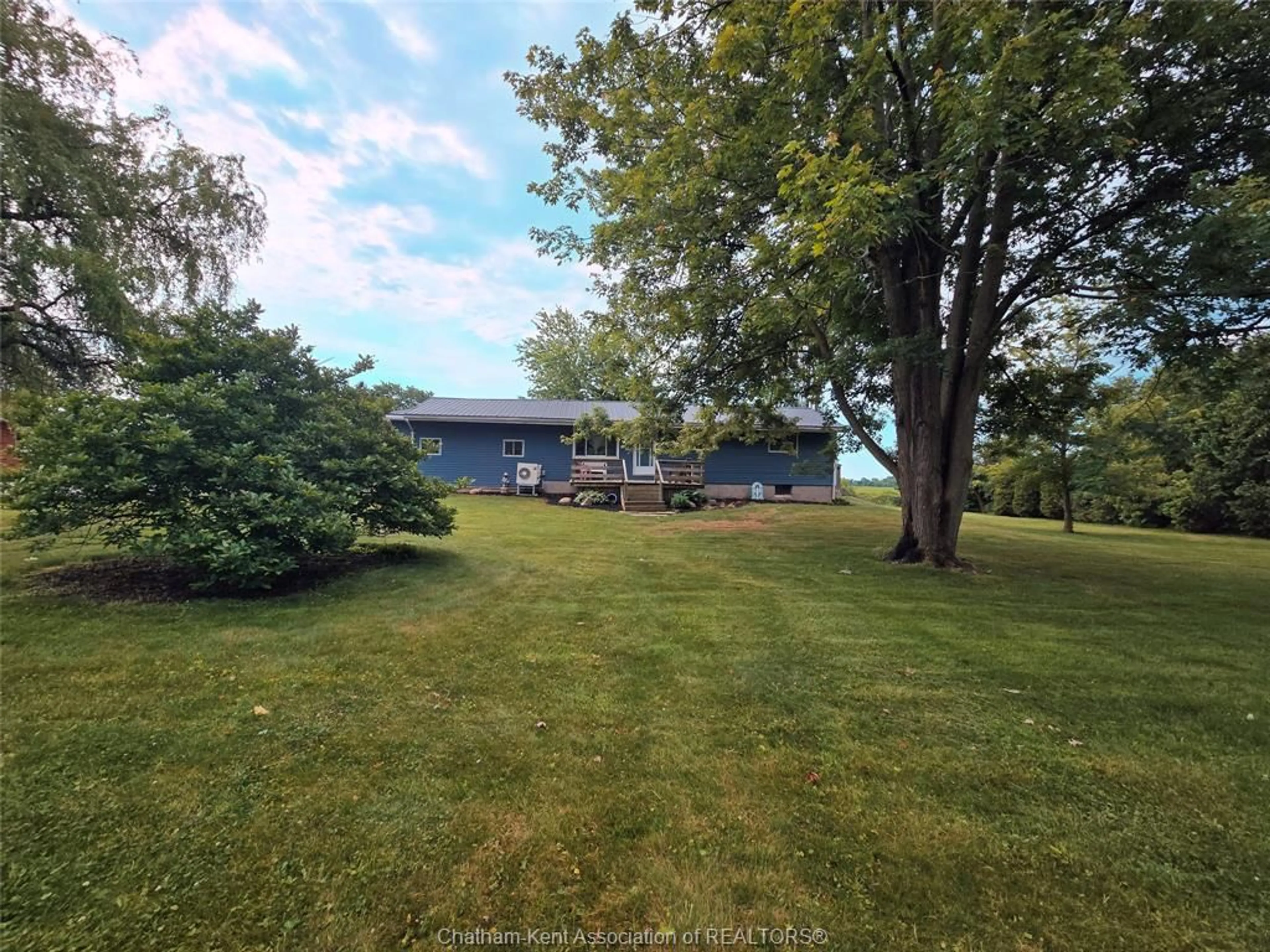 A pic from outside/outdoor area/front of a property/back of a property/a pic from drone, water/lake/river/ocean view for 7098 Eighth Line, Raleigh Township Ontario N7M 5J3