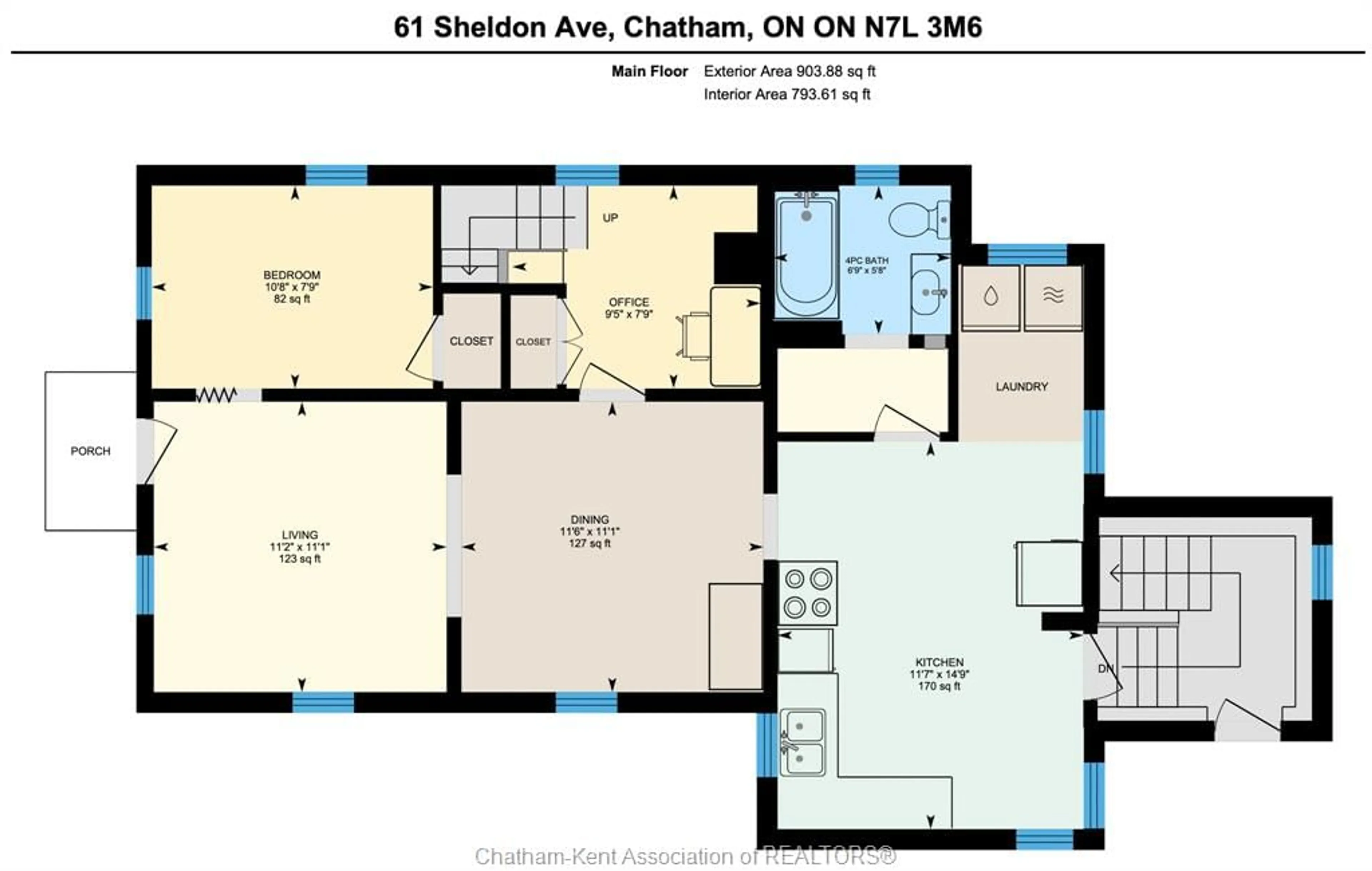 Floor plan for 61 Sheldon Ave, Chatham Ontario N7L 3M6