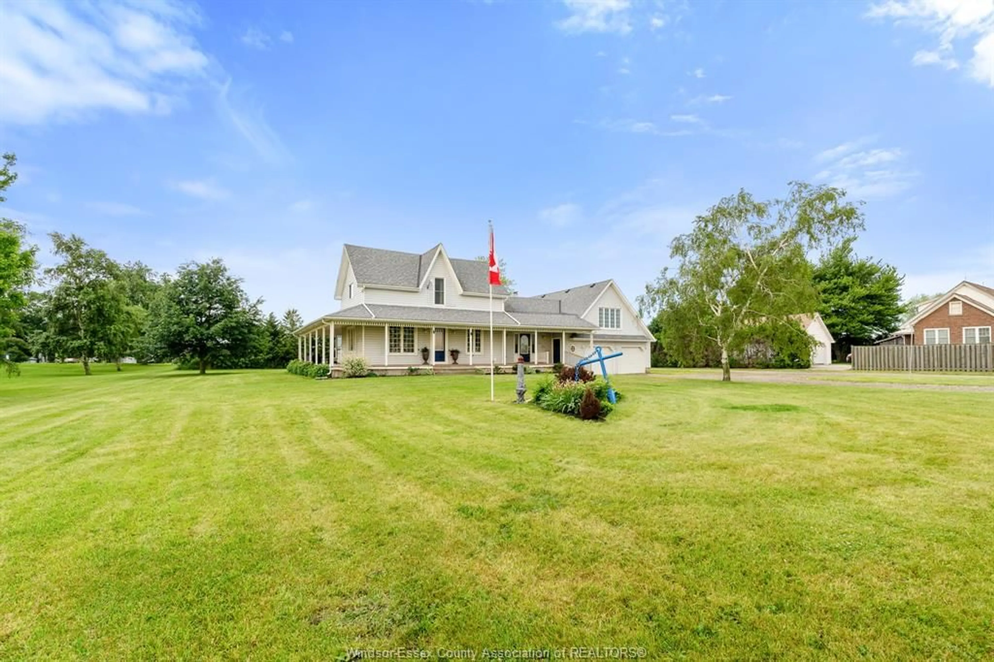 A pic from outside/outdoor area/front of a property/back of a property/a pic from drone, water/lake/river/ocean view for 18332 ERIEAU Rd, Chatham-Kent Ontario N0P 1A0